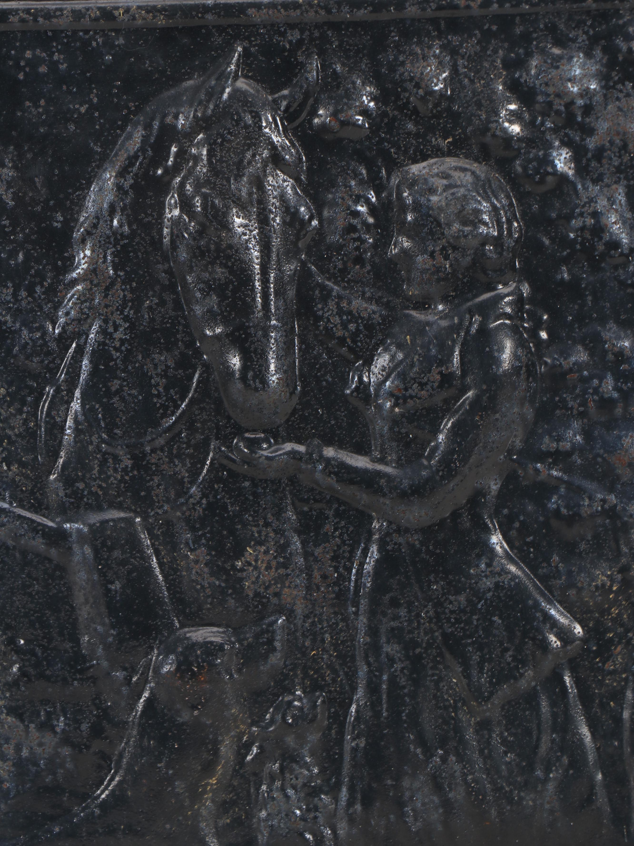 Victorian Cast Iron Fireplace Cover, Late 19th/ Early 20th Century