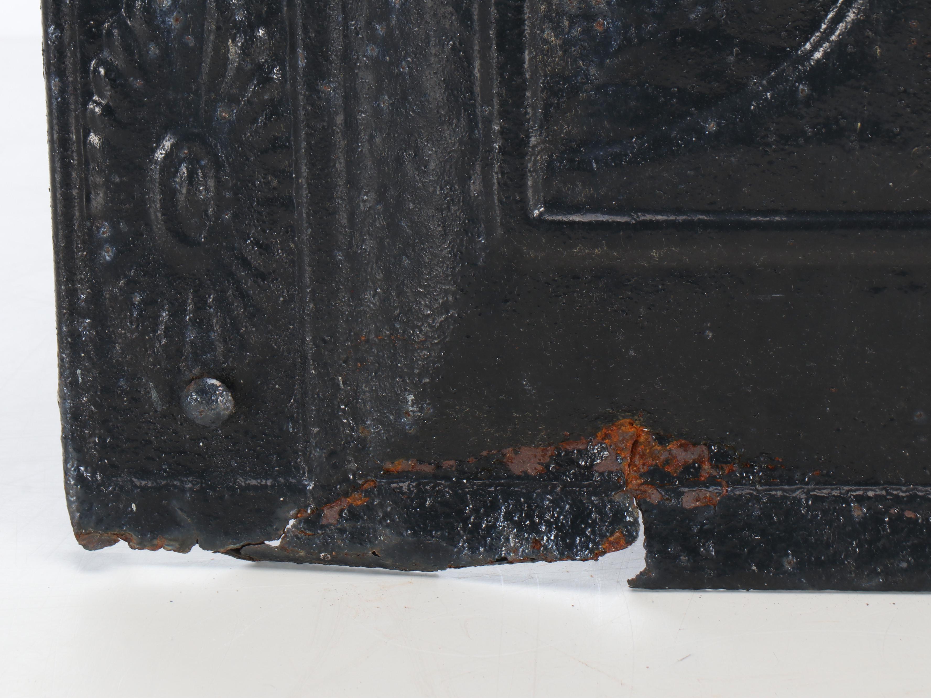 Victorian Cast Iron Fireplace Cover, Late 19th/ Early 20th Century