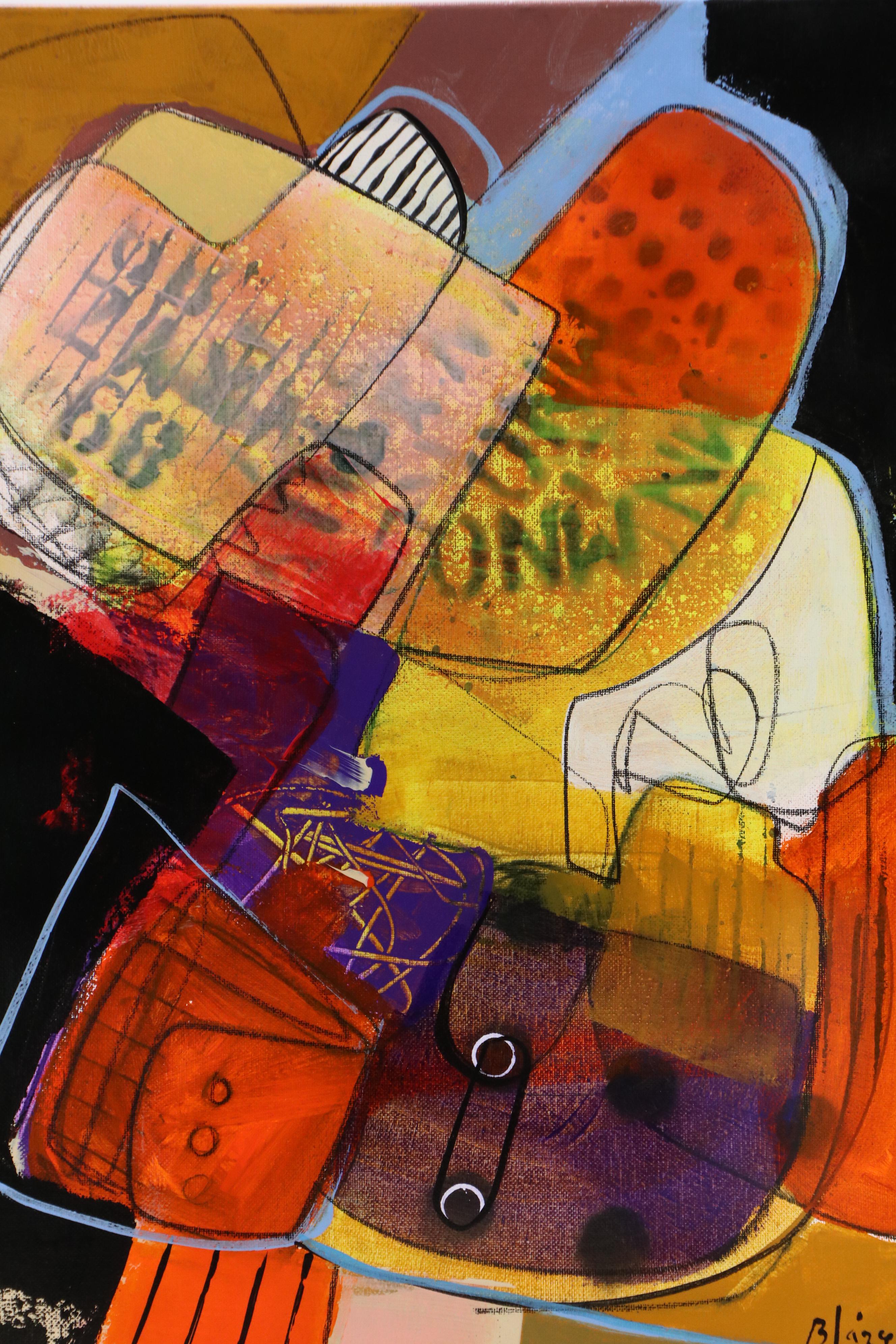 Michel Blázquez Abstract Acrylic Painting, 2025