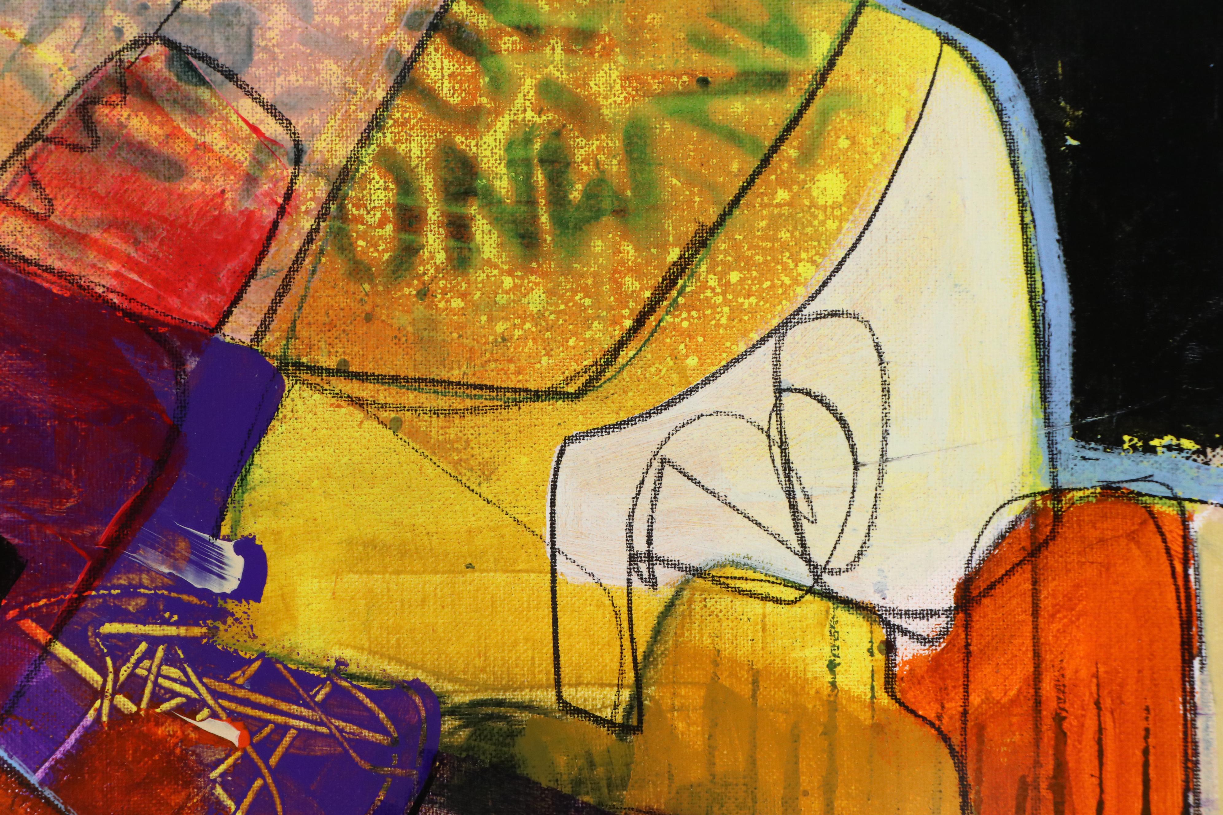 Michel Blázquez Abstract Acrylic Painting, 2025