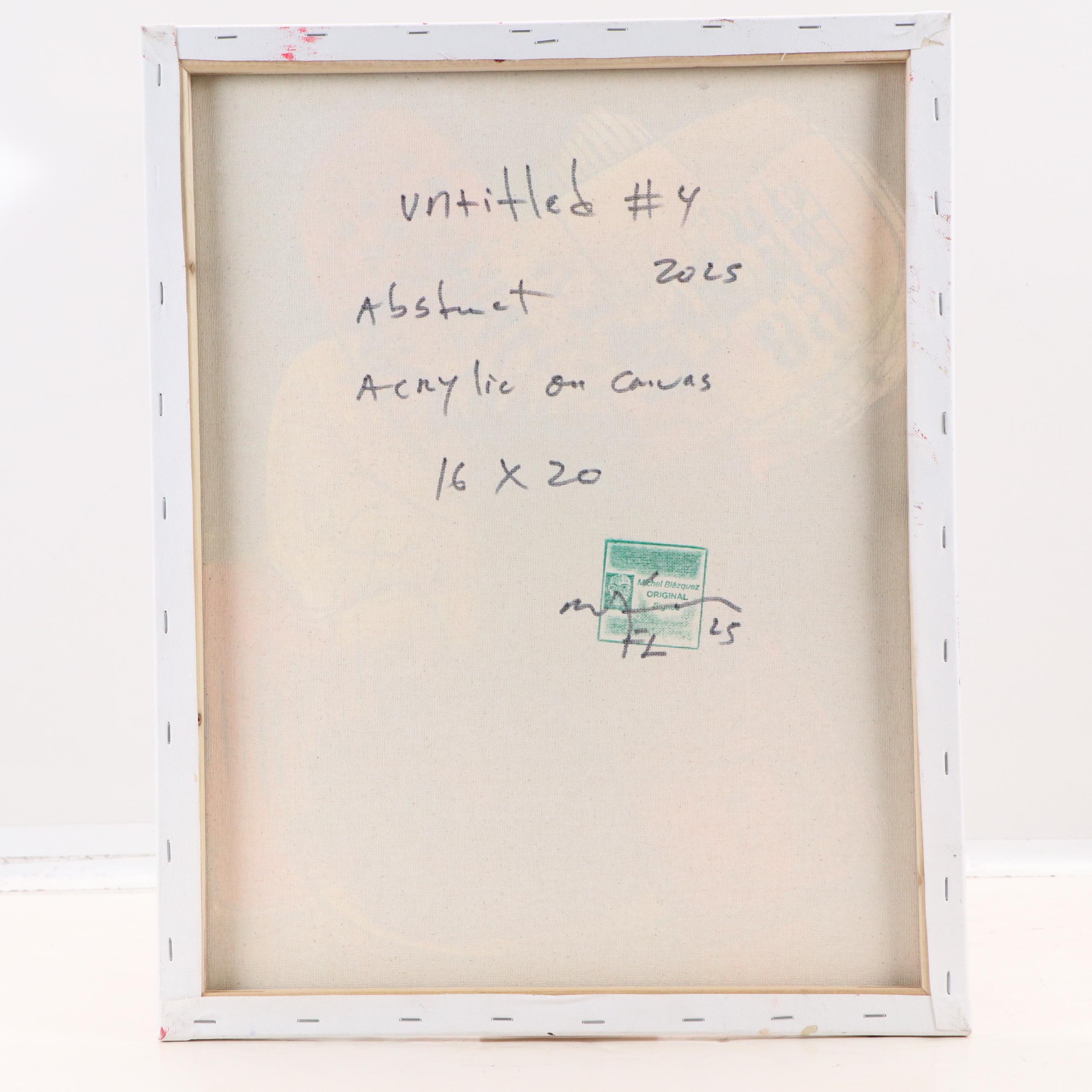 Michel Blázquez Abstract Acrylic Painting, 2025