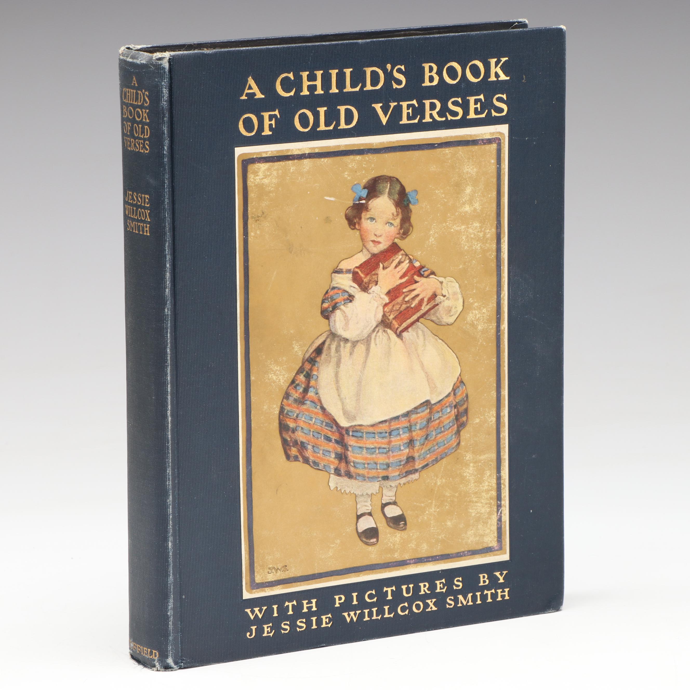 Illustrated "A Child's Book of Old Verses" Selected by Jessie Willcox Smith