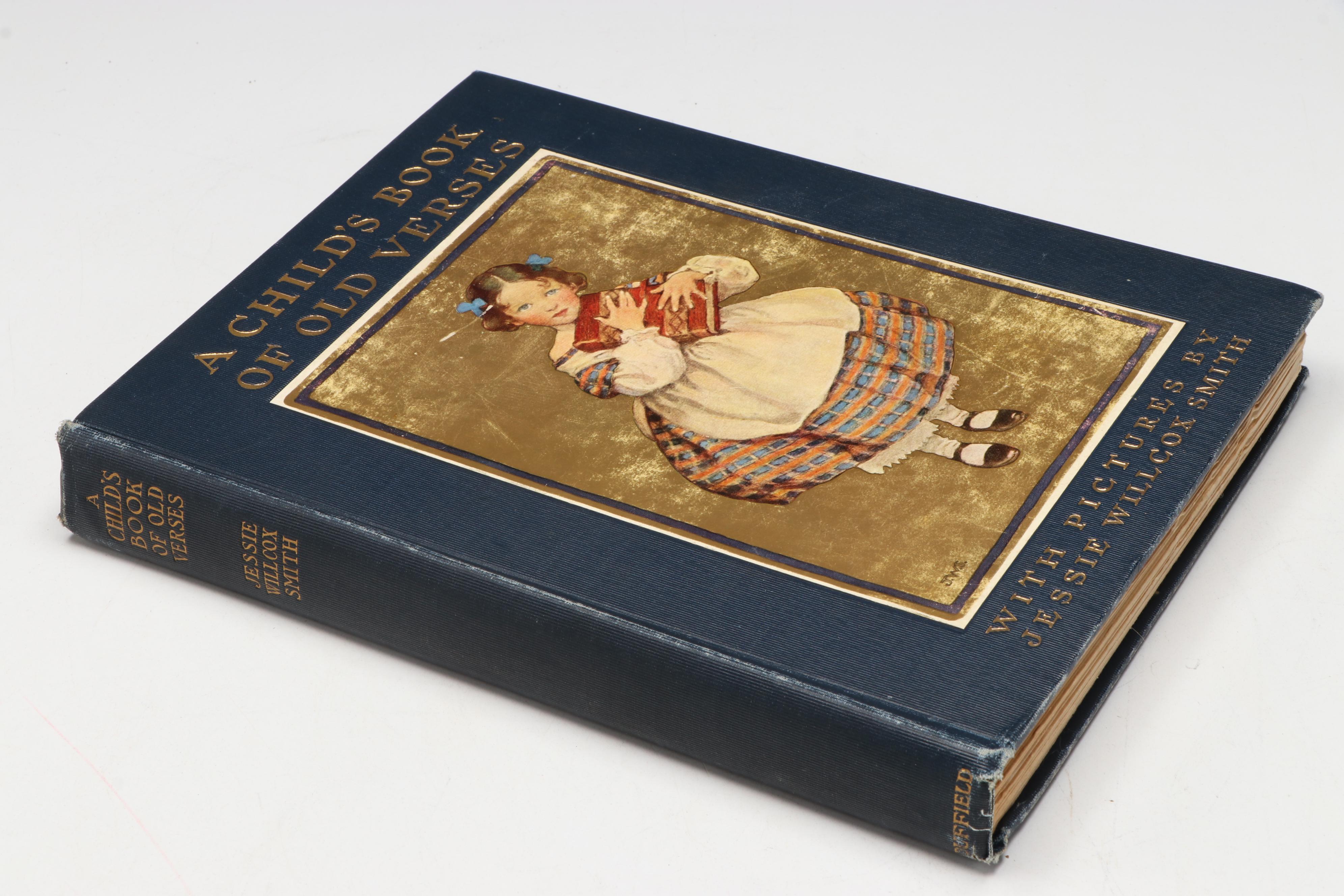 Illustrated "A Child's Book of Old Verses" Selected by Jessie Willcox Smith