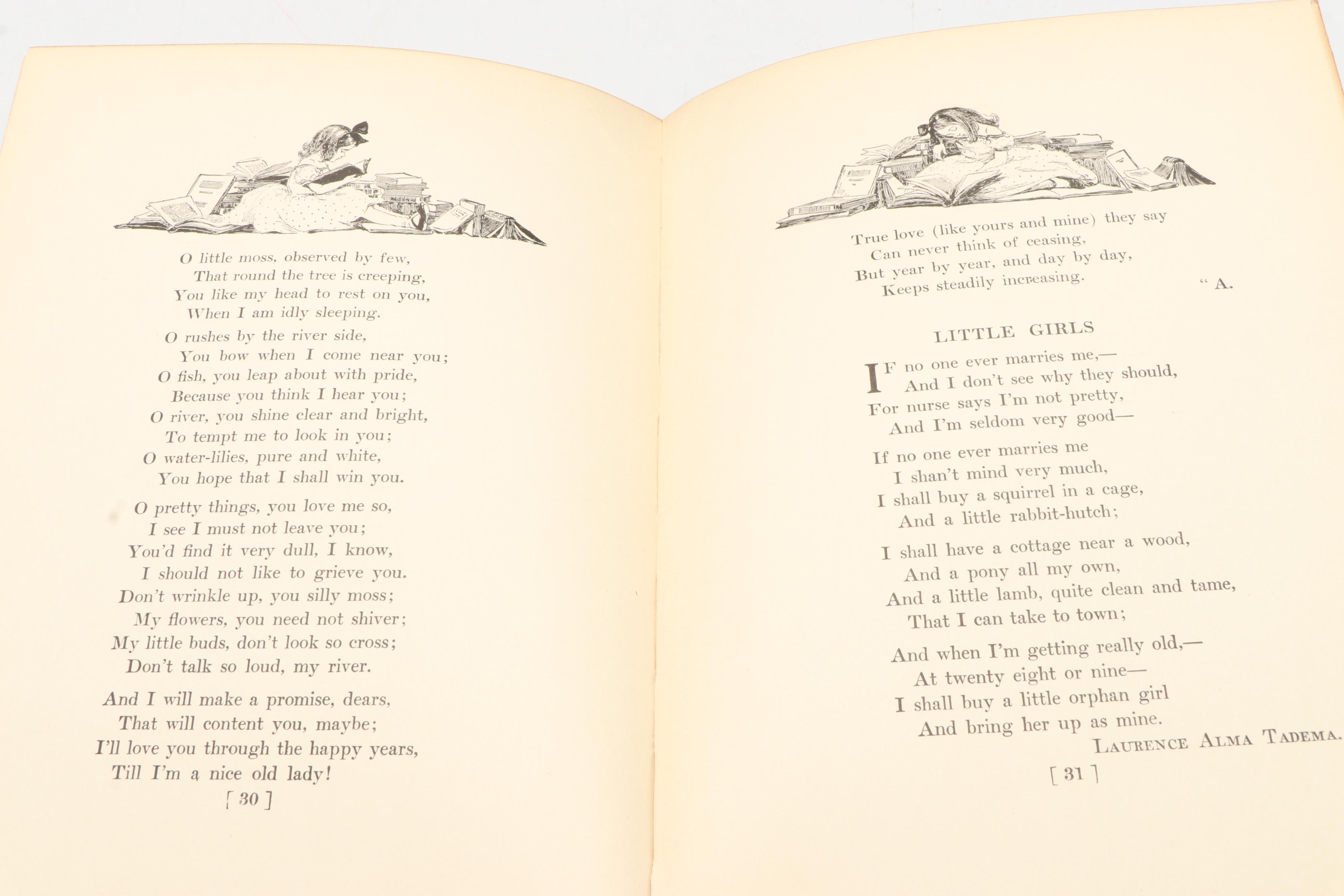 Illustrated "A Child's Book of Old Verses" Selected by Jessie Willcox Smith