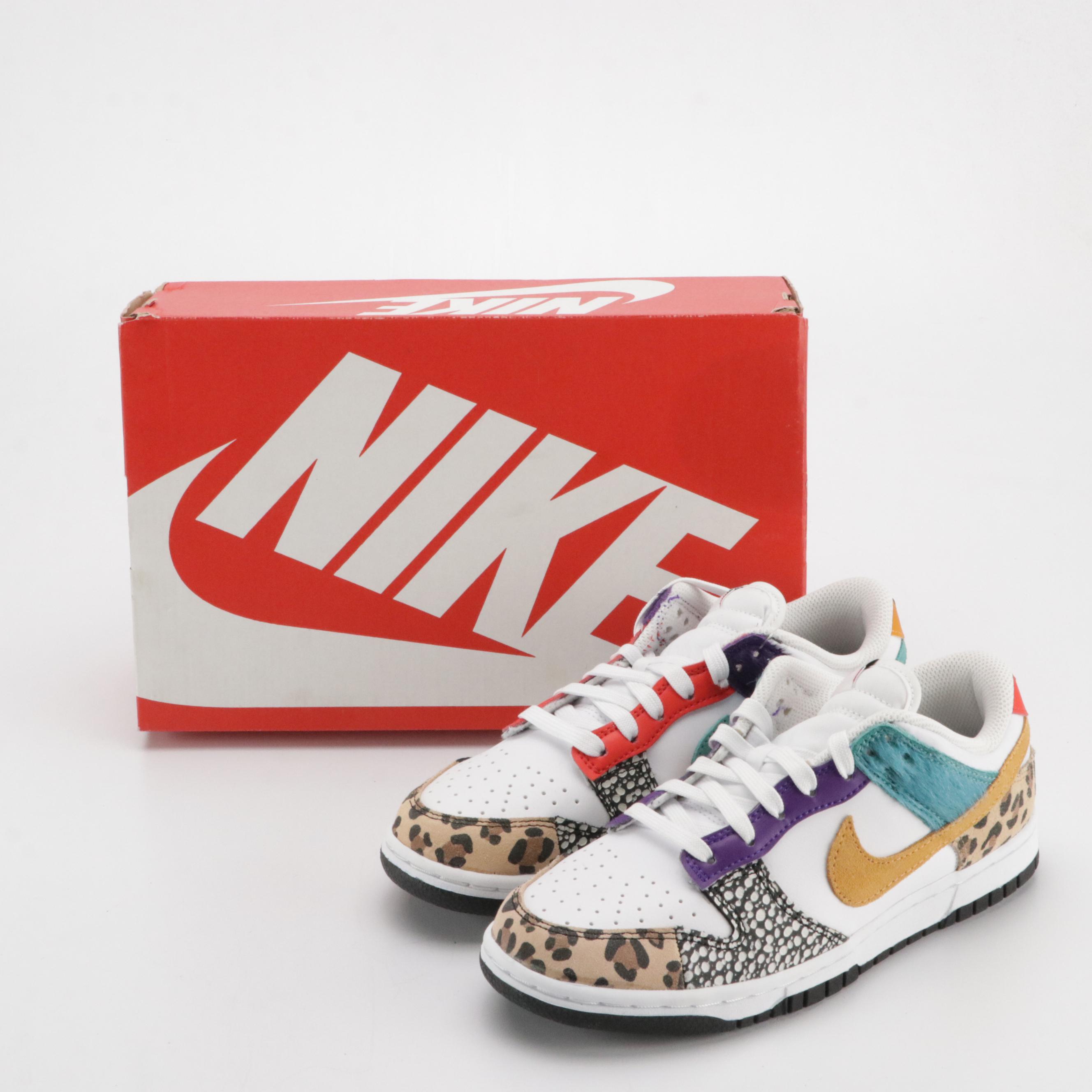 Nike Dunk Low SE "Safari Mix" Sneakers in Box