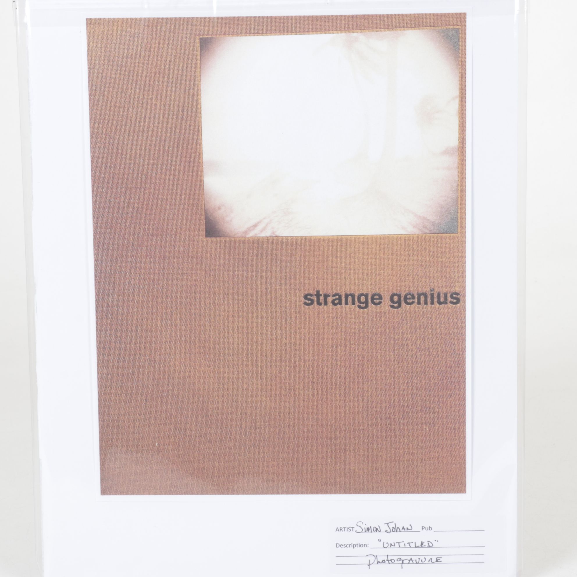 Simen Johan Photolithograph from "Strange Genius V"