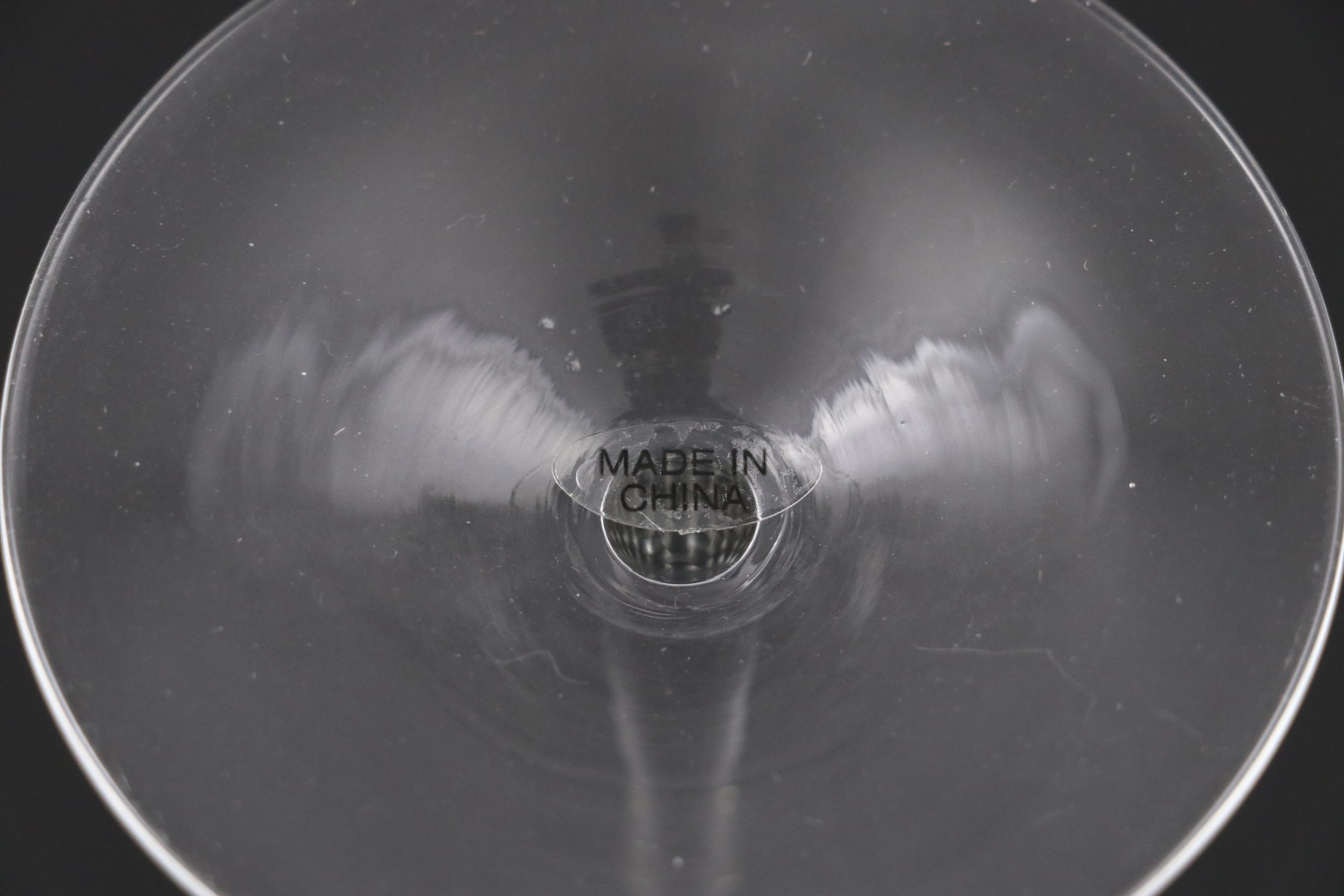 Contemporary Martini Glasses with Silver Ball Accent