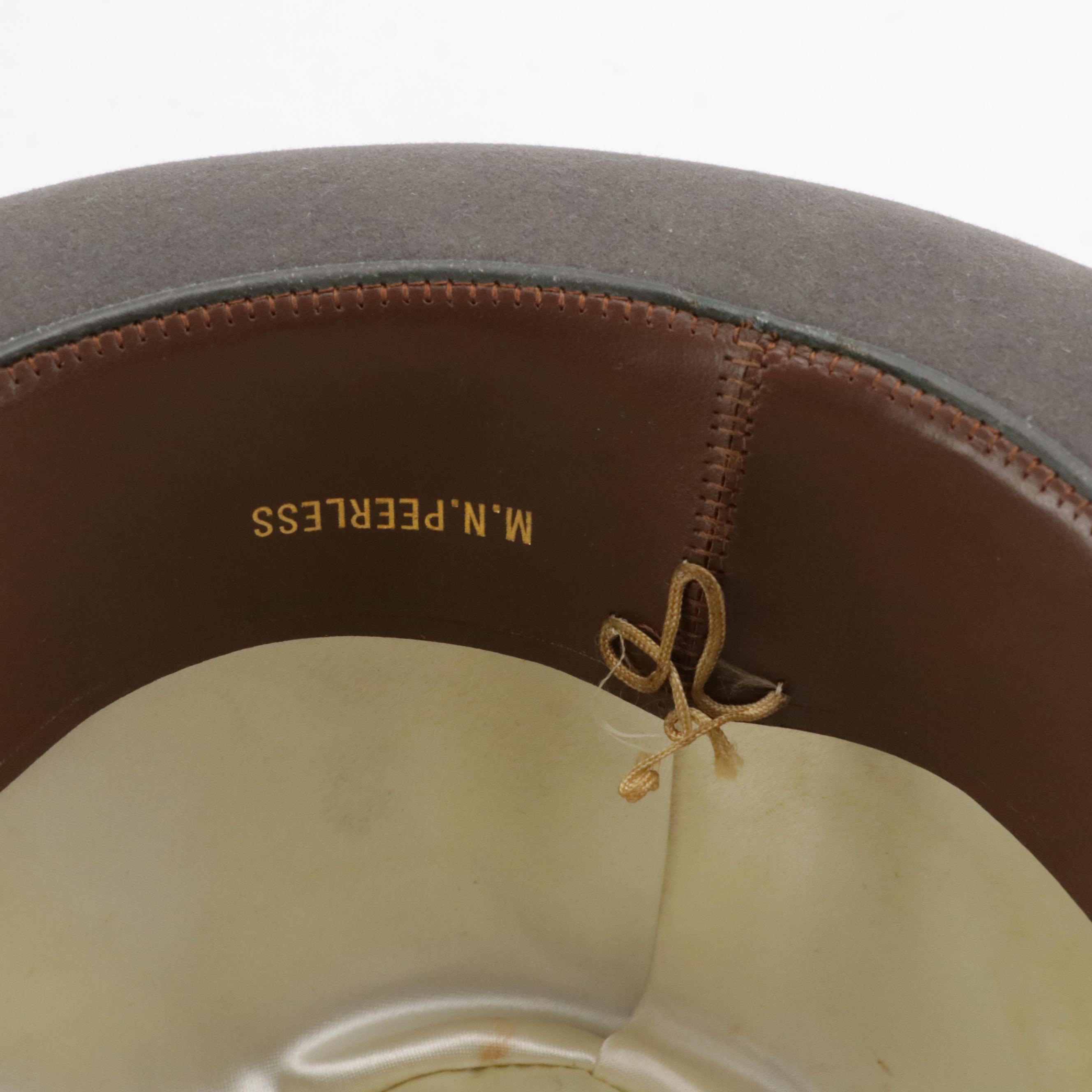 Dobbs Grey Felted Wool Fedora with Black Grosgrain Hatband