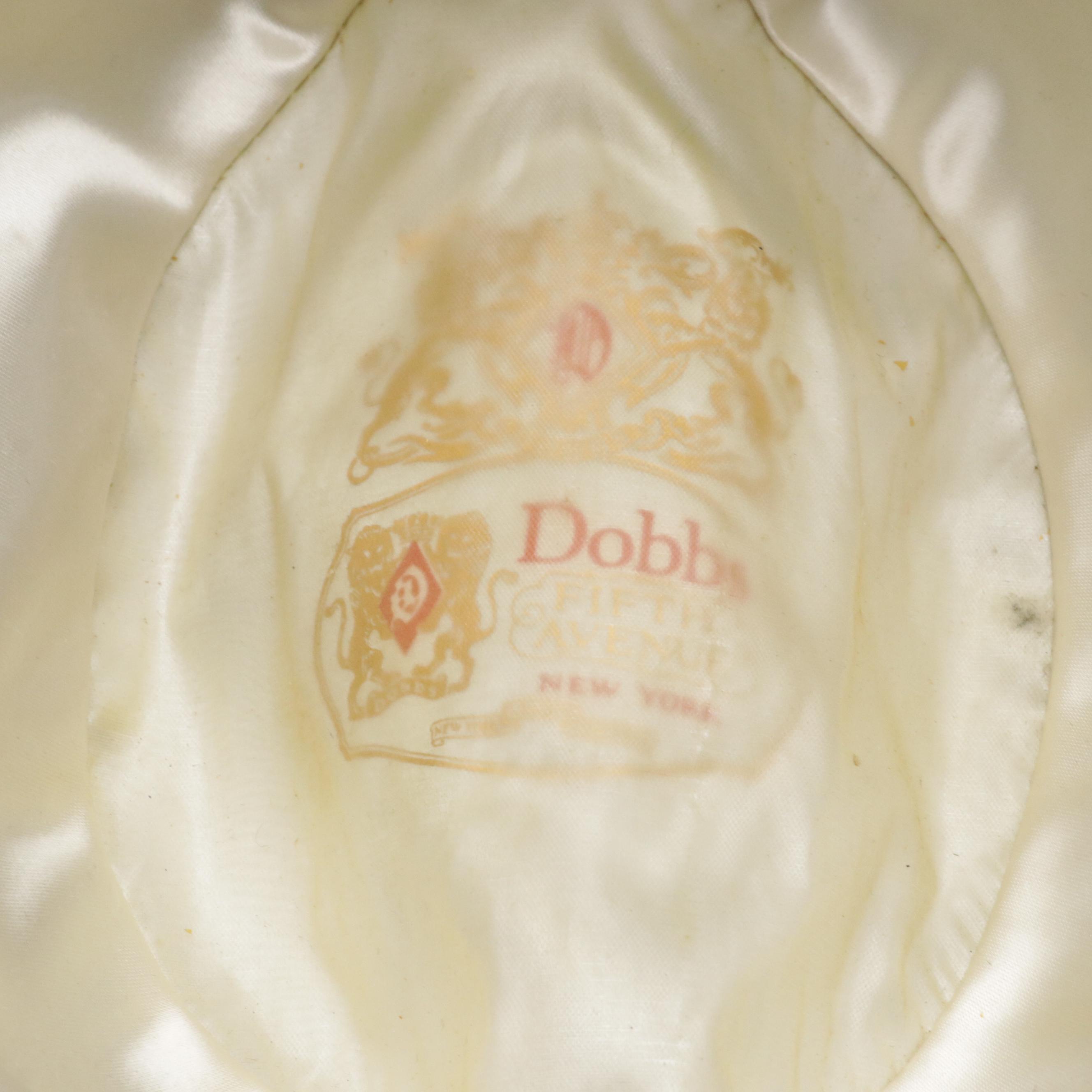 Dobbs Grey Felted Wool Fedora with Black Grosgrain Hatband