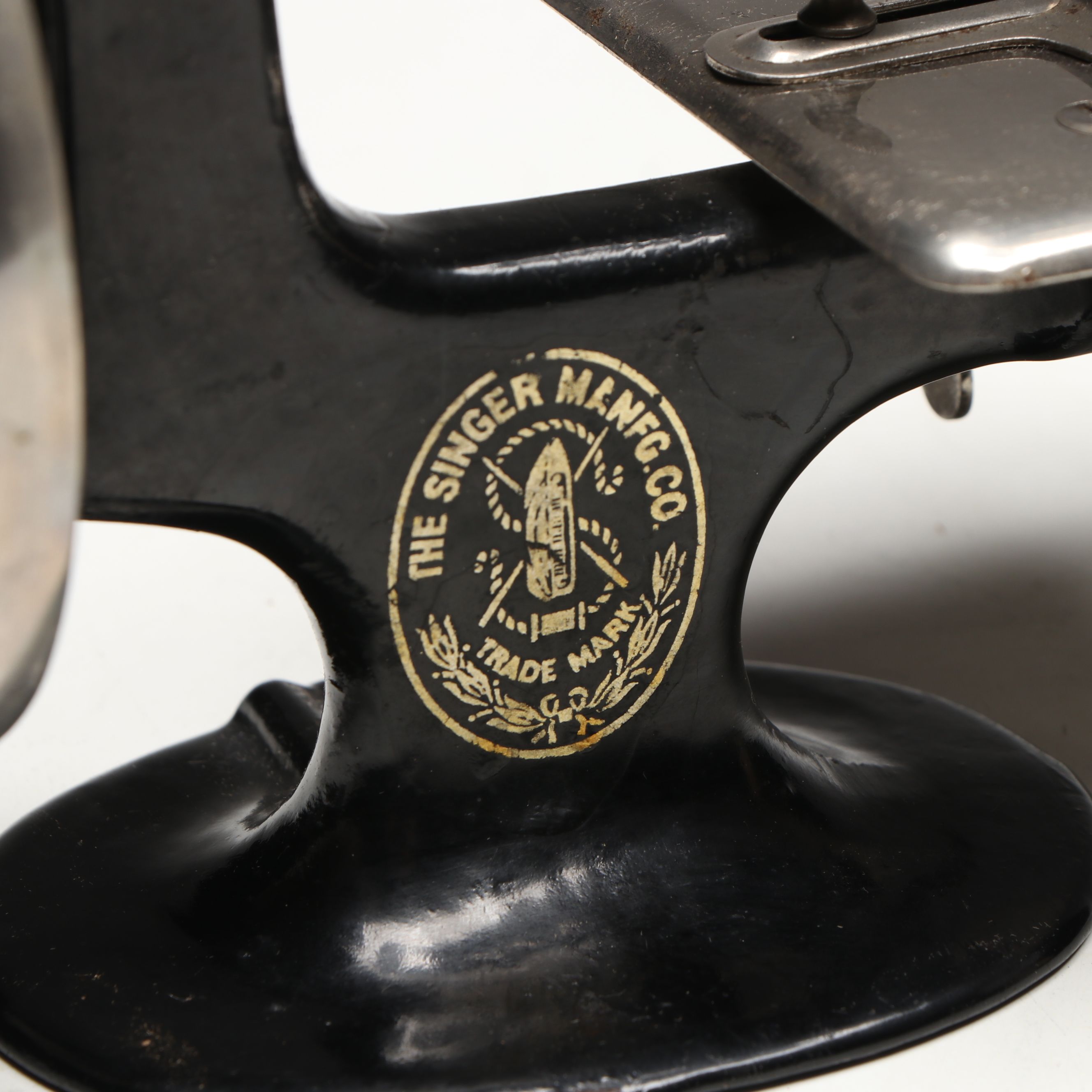 Singer No. 20 "SewHandy" Sewing Machine and Other Thread Spool with Wall Mount