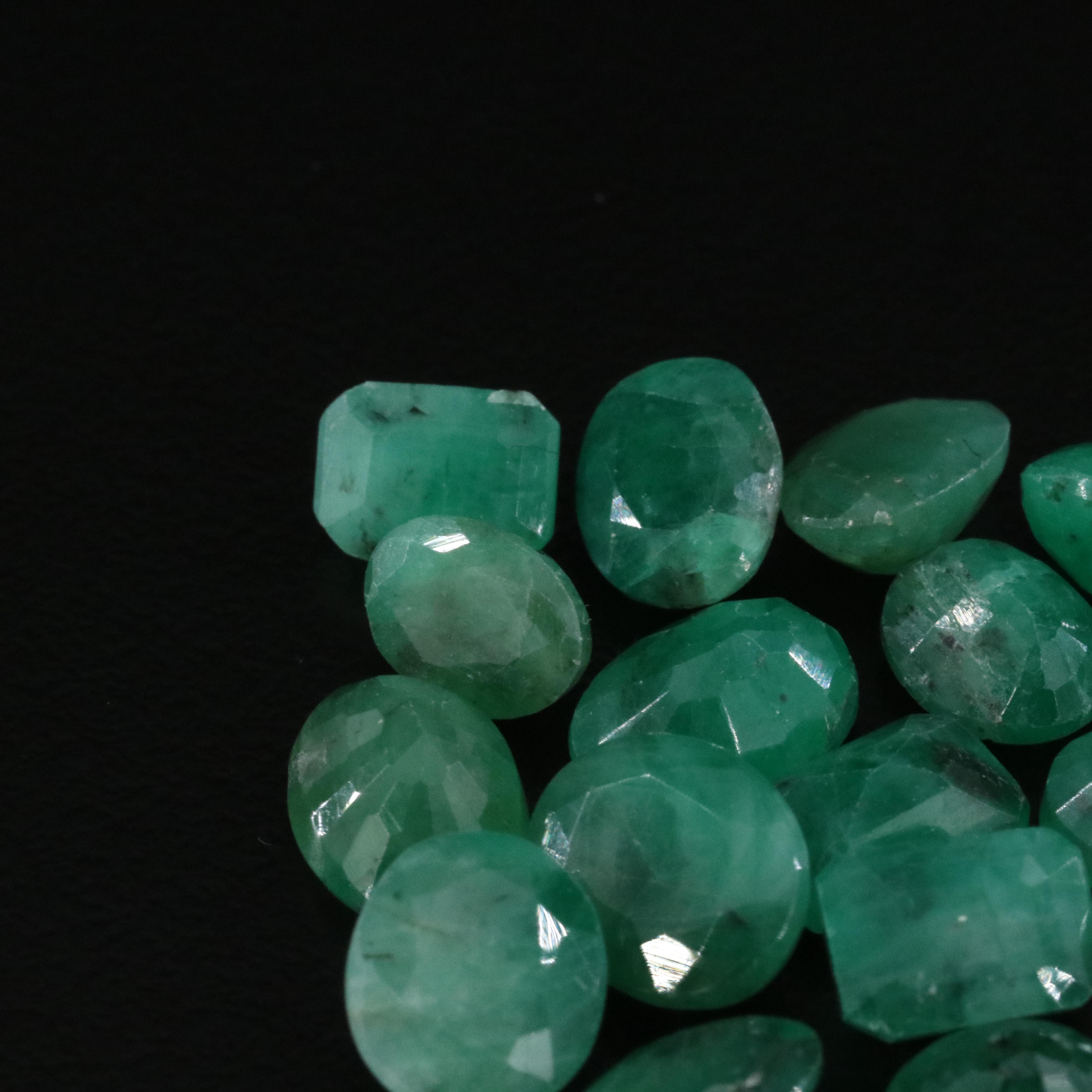 Loose 21.54 CTW Emeralds