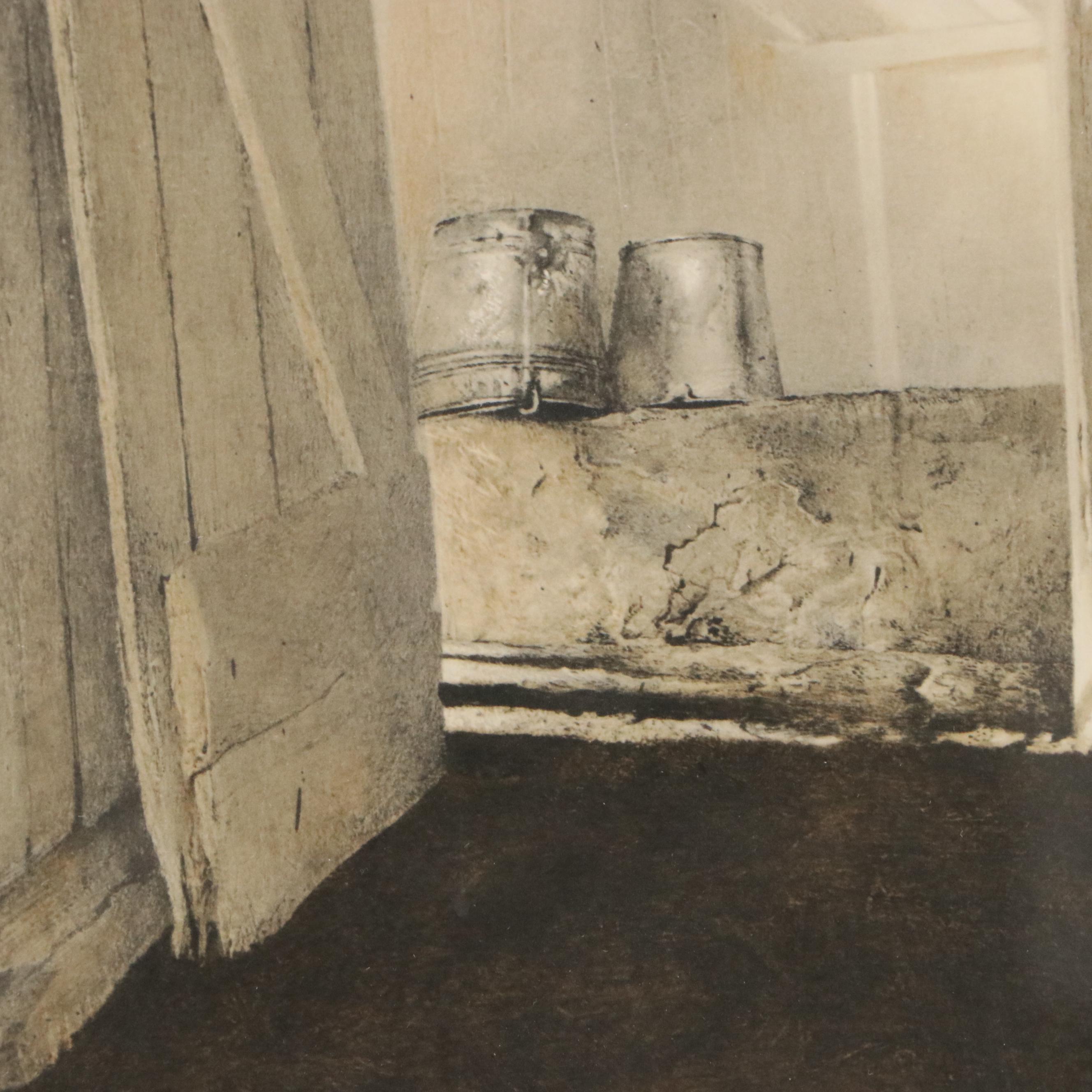 Andrew Wyeth Collotype "Cooling Shed"