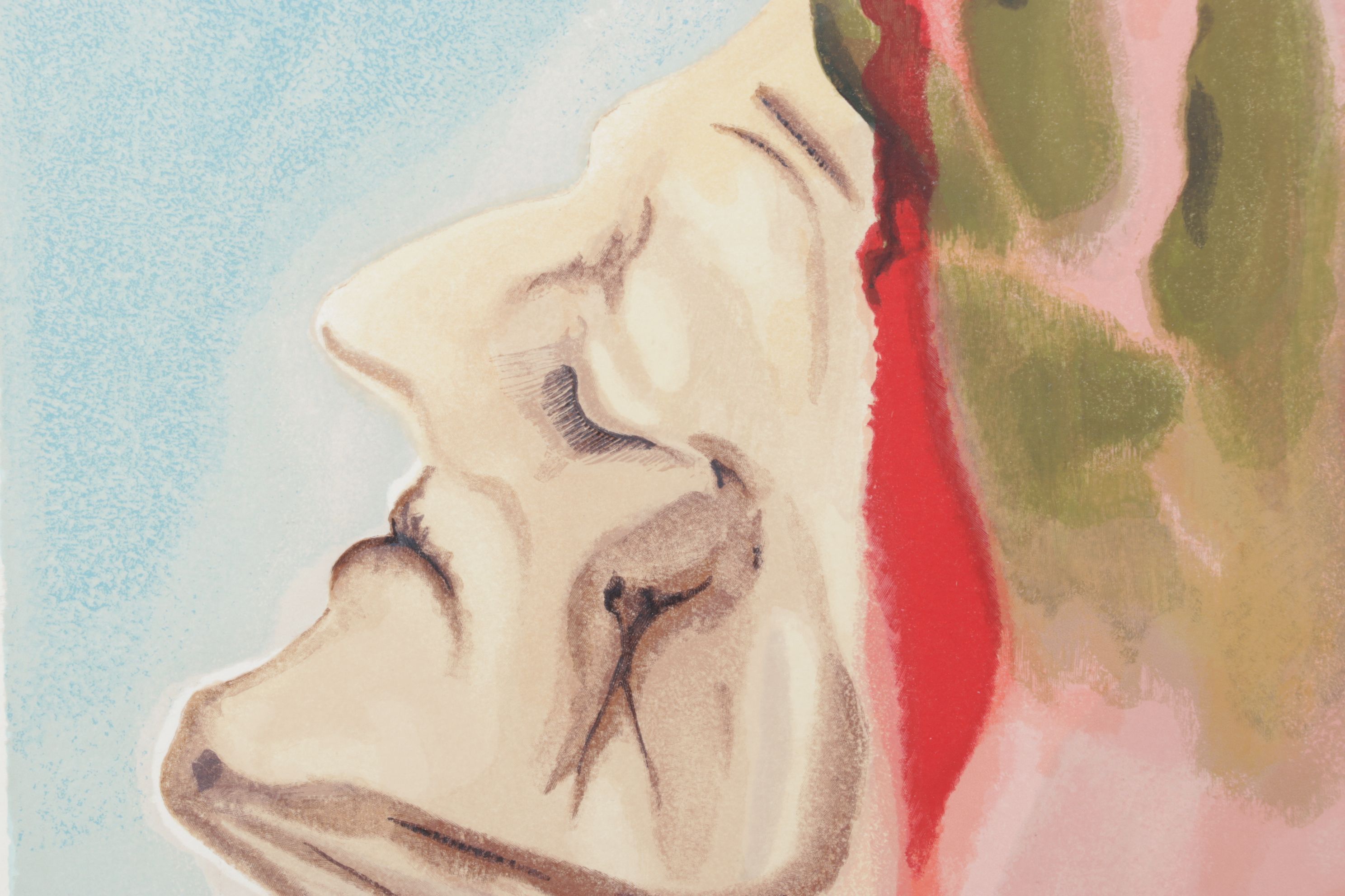 Salvador Dalí Wood Engraving "Le nouveau doute de Dante"