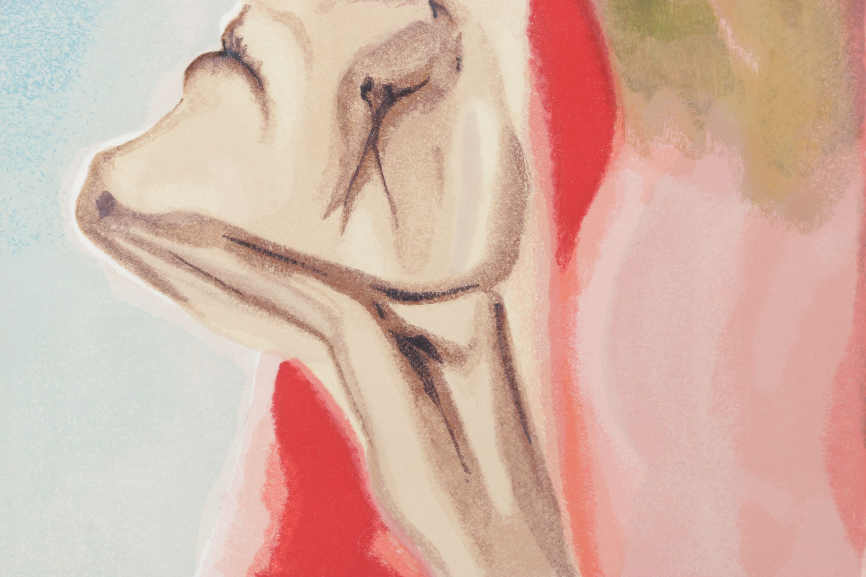 Salvador Dalí Wood Engraving "Le nouveau doute de Dante"