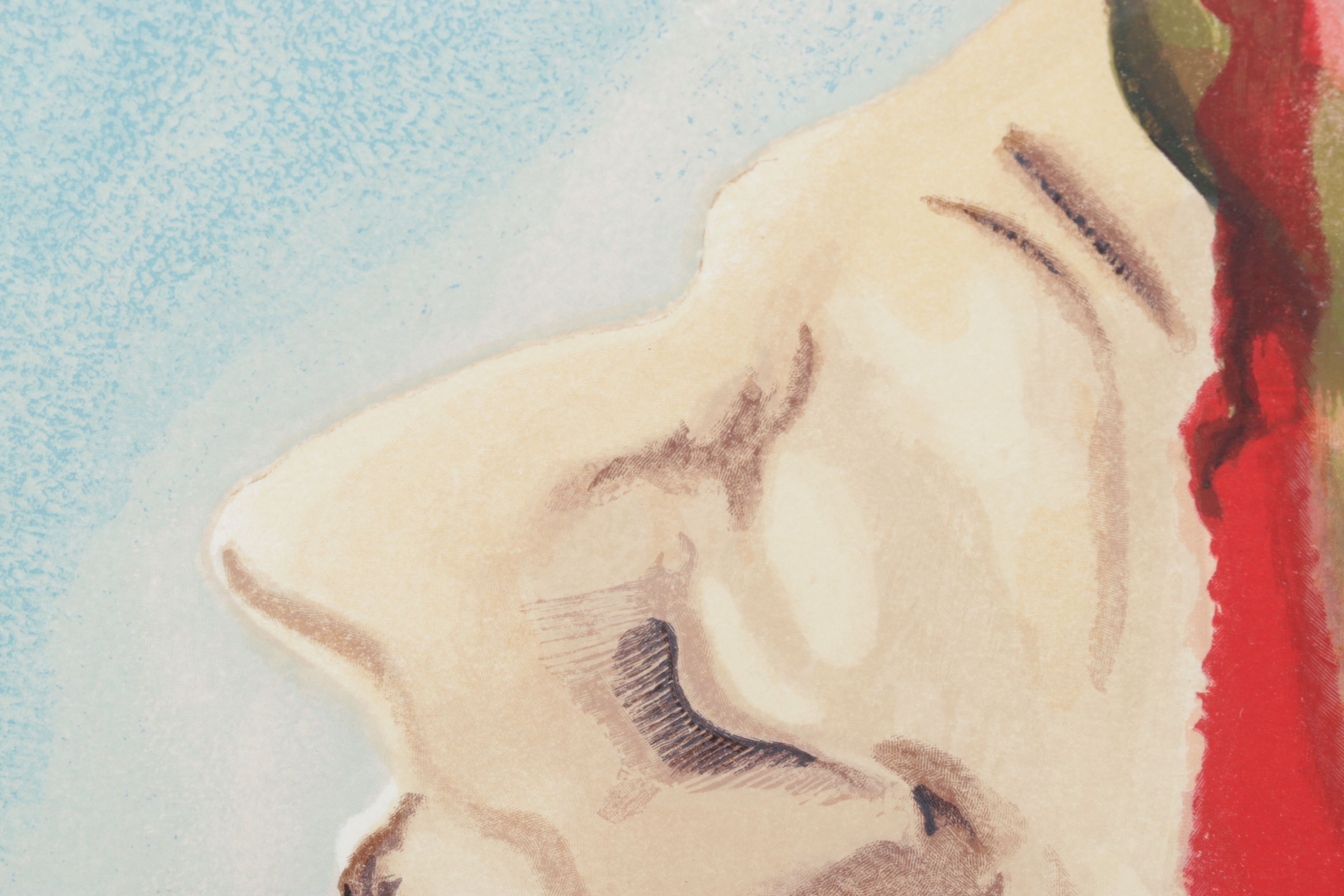 Salvador Dalí Wood Engraving "Le nouveau doute de Dante"