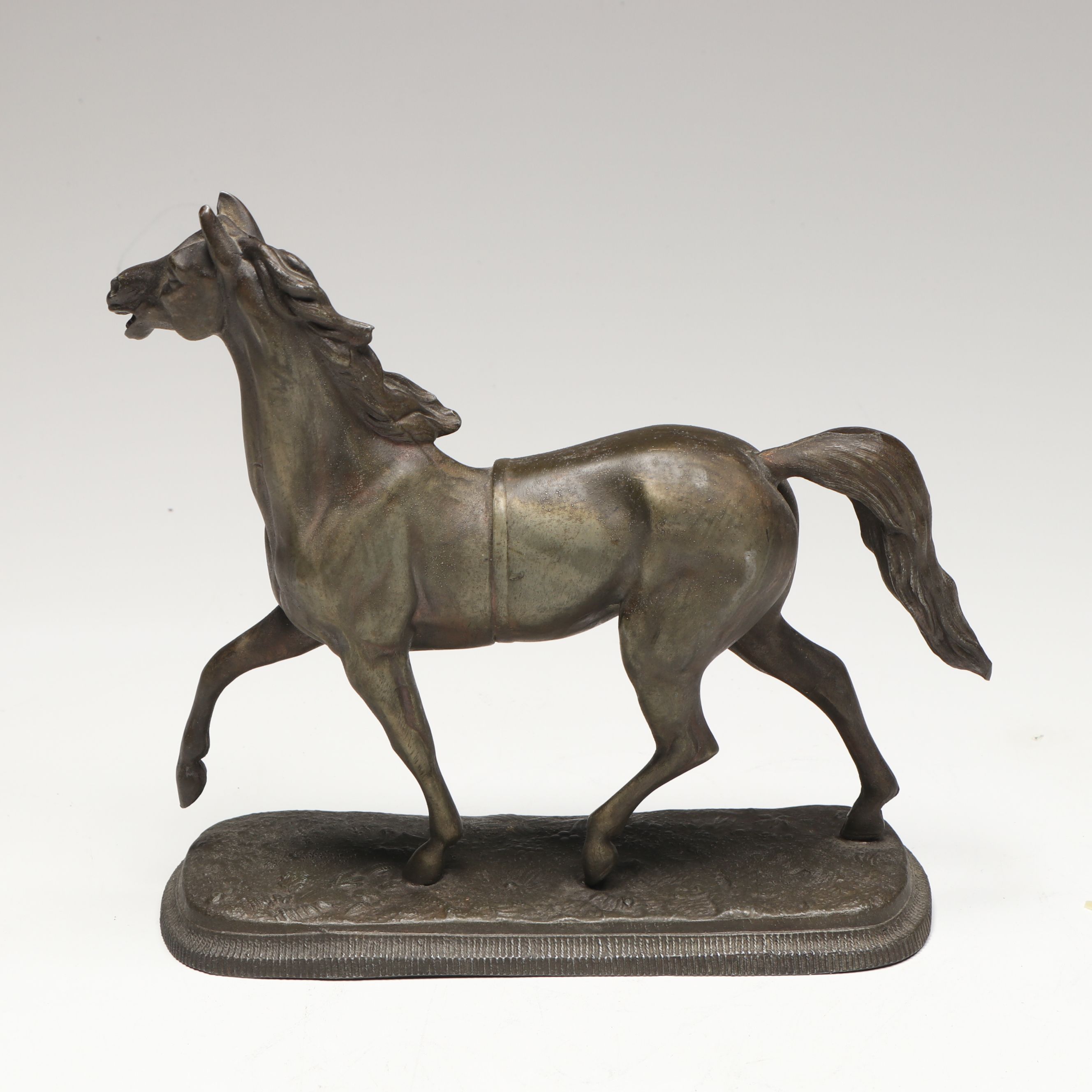 Bronzed Spelter Horse Figure