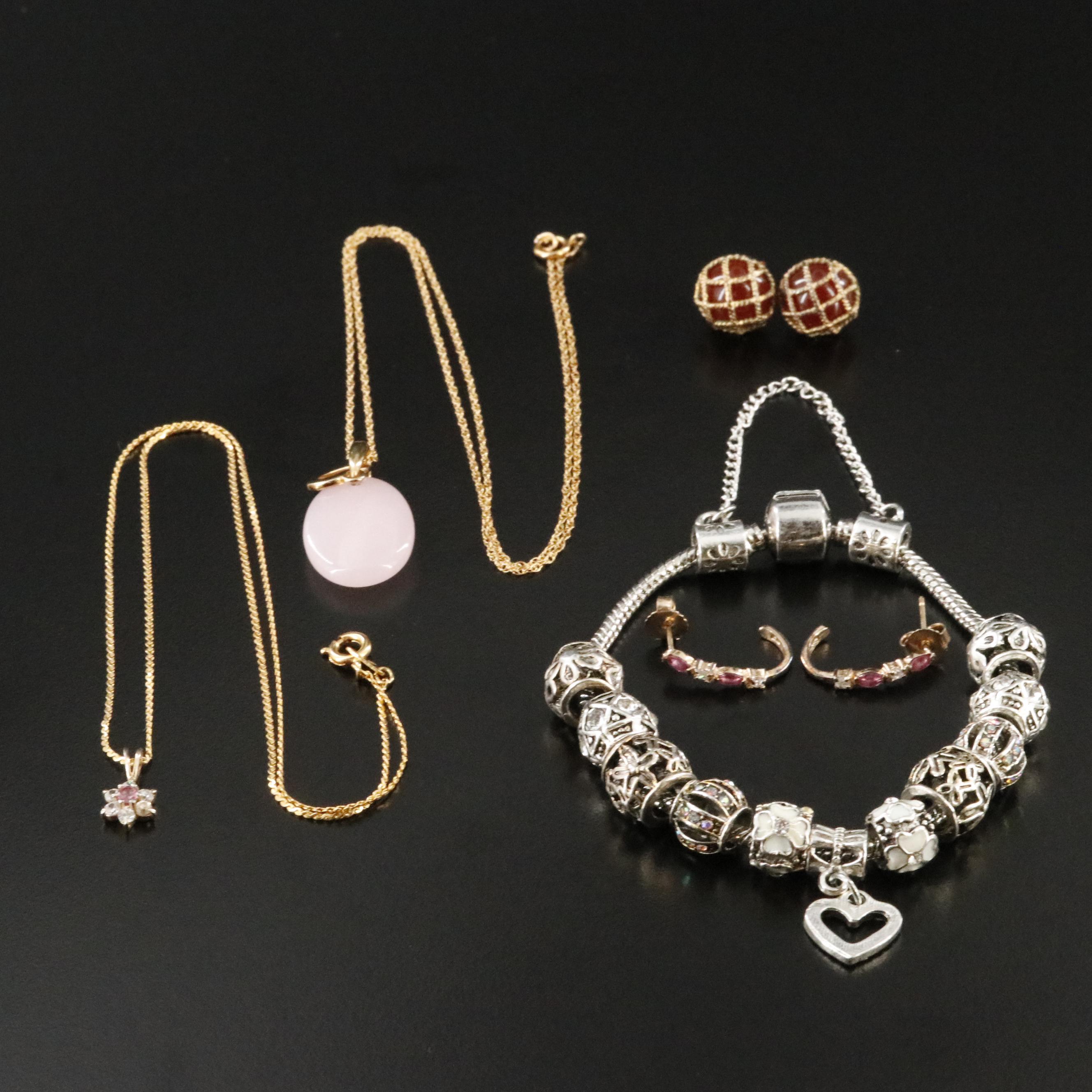 Jewelry Collection Featuring Sterling Pendant on Gold-Filled Necklace