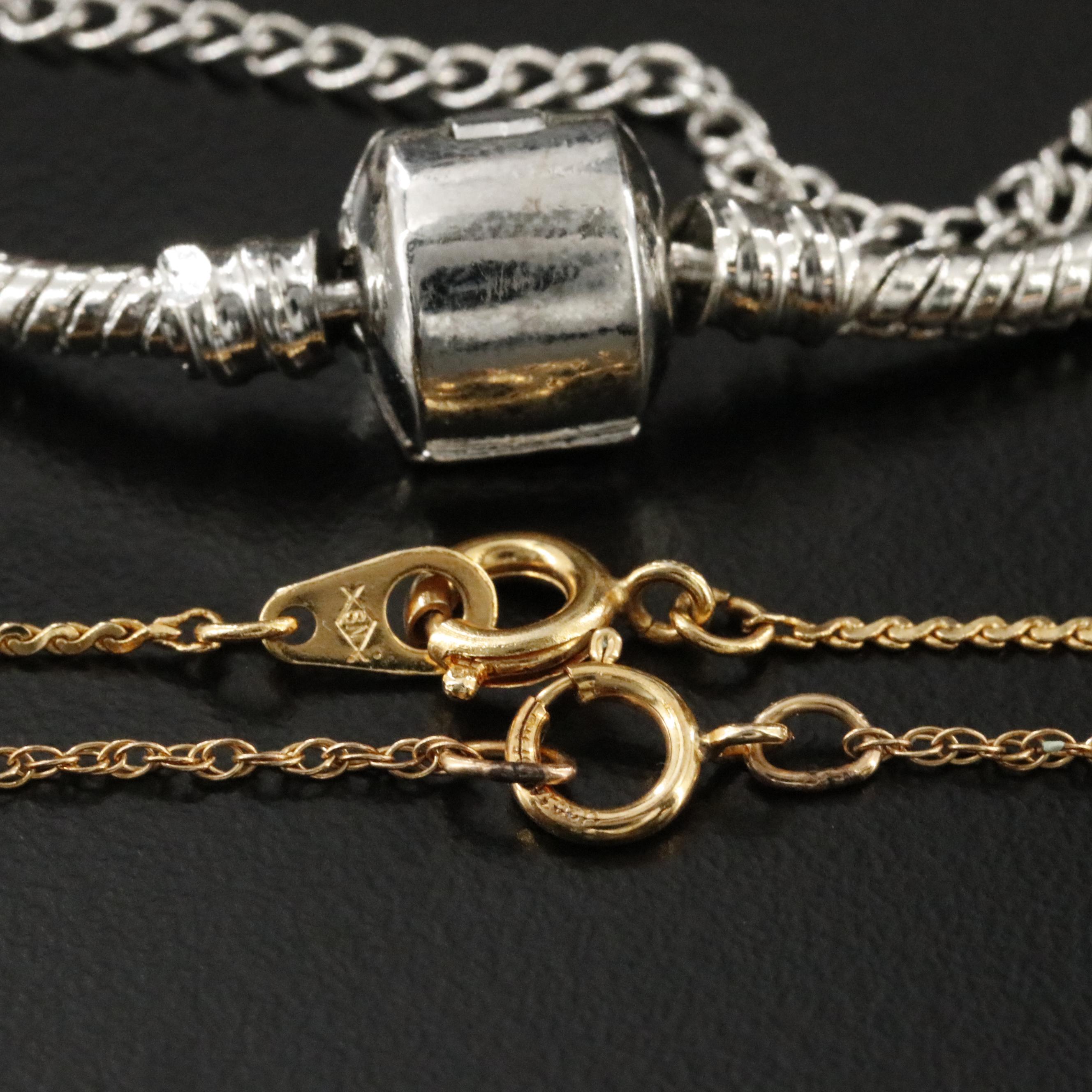 Jewelry Collection Featuring Sterling Pendant on Gold-Filled Necklace