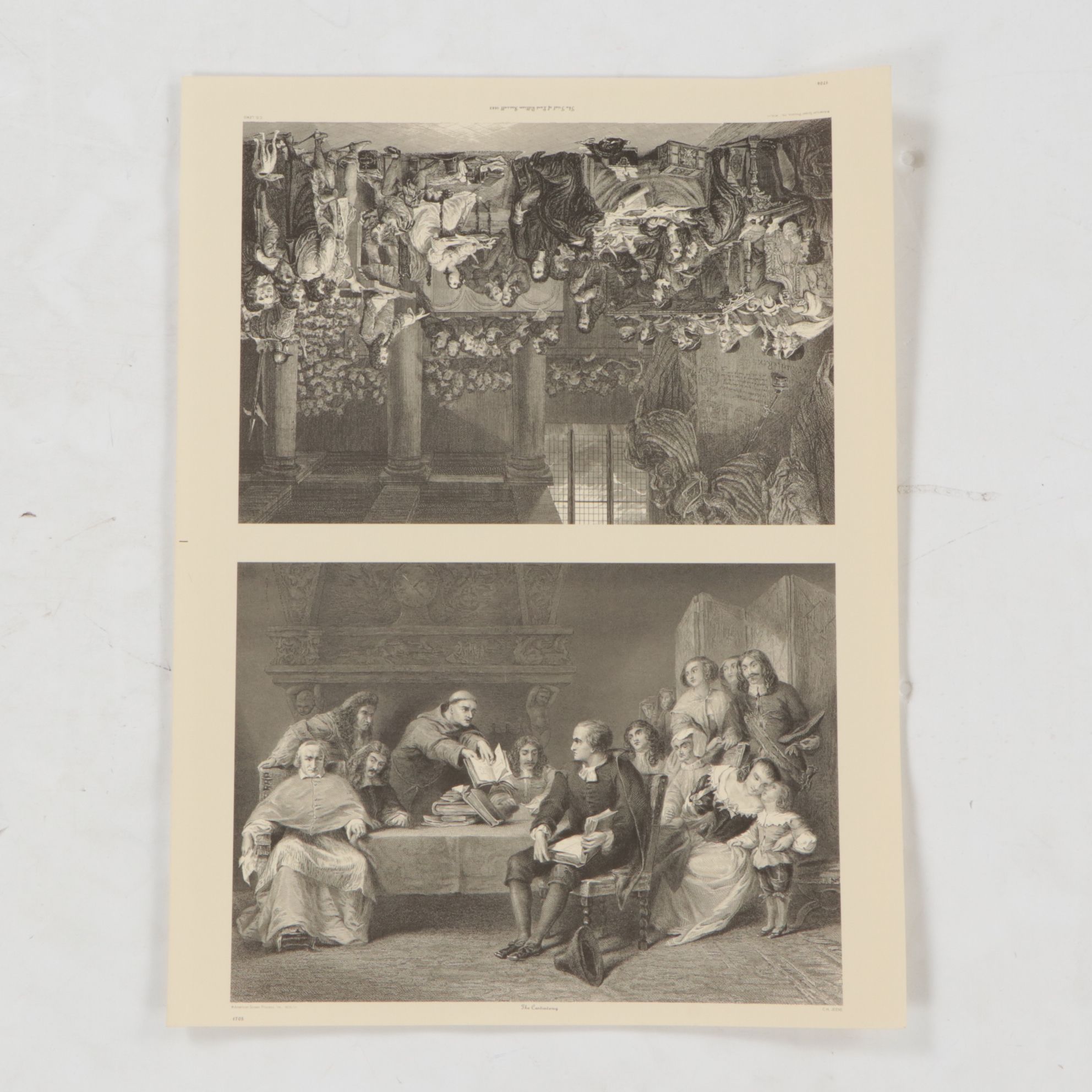 American Screen Process Uncut Lithograph Sheets with "The Controversy", 1970