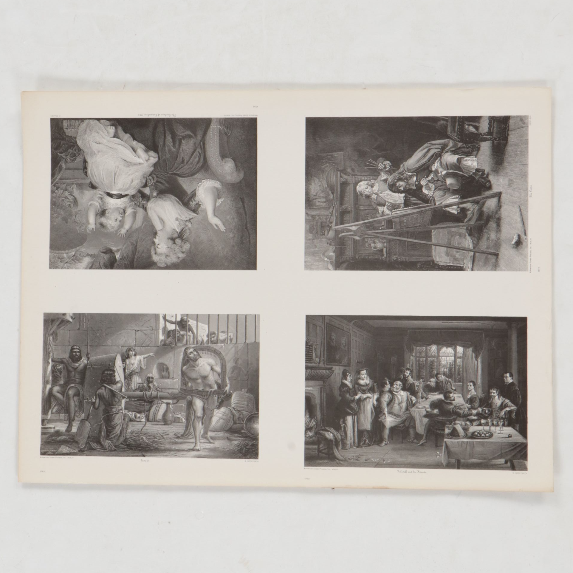 American Screen Process Uncut Lithograph Sheets with "The Controversy", 1970