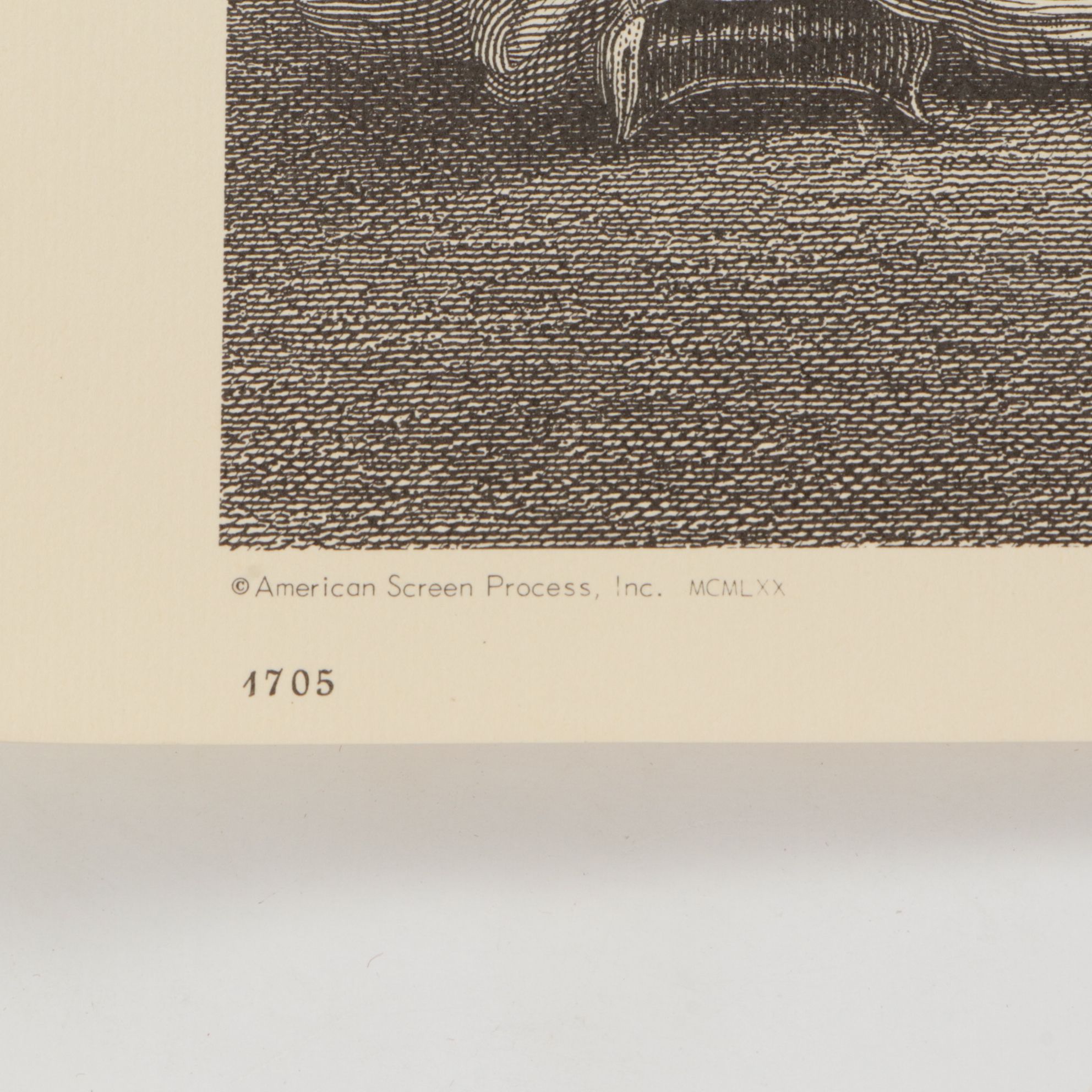 American Screen Process Uncut Lithograph Sheets with "The Controversy", 1970