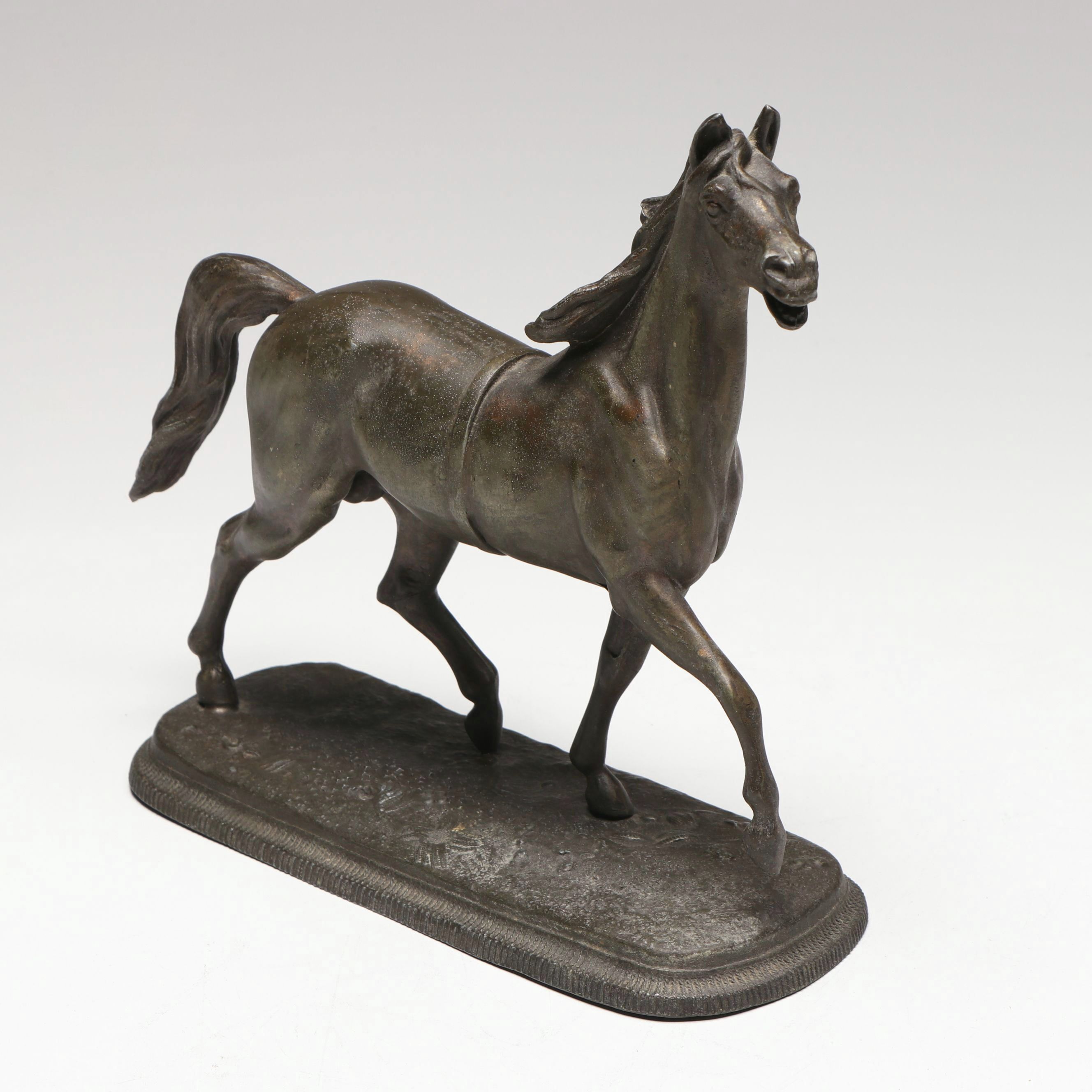Bronzed Spelter Horse Figure