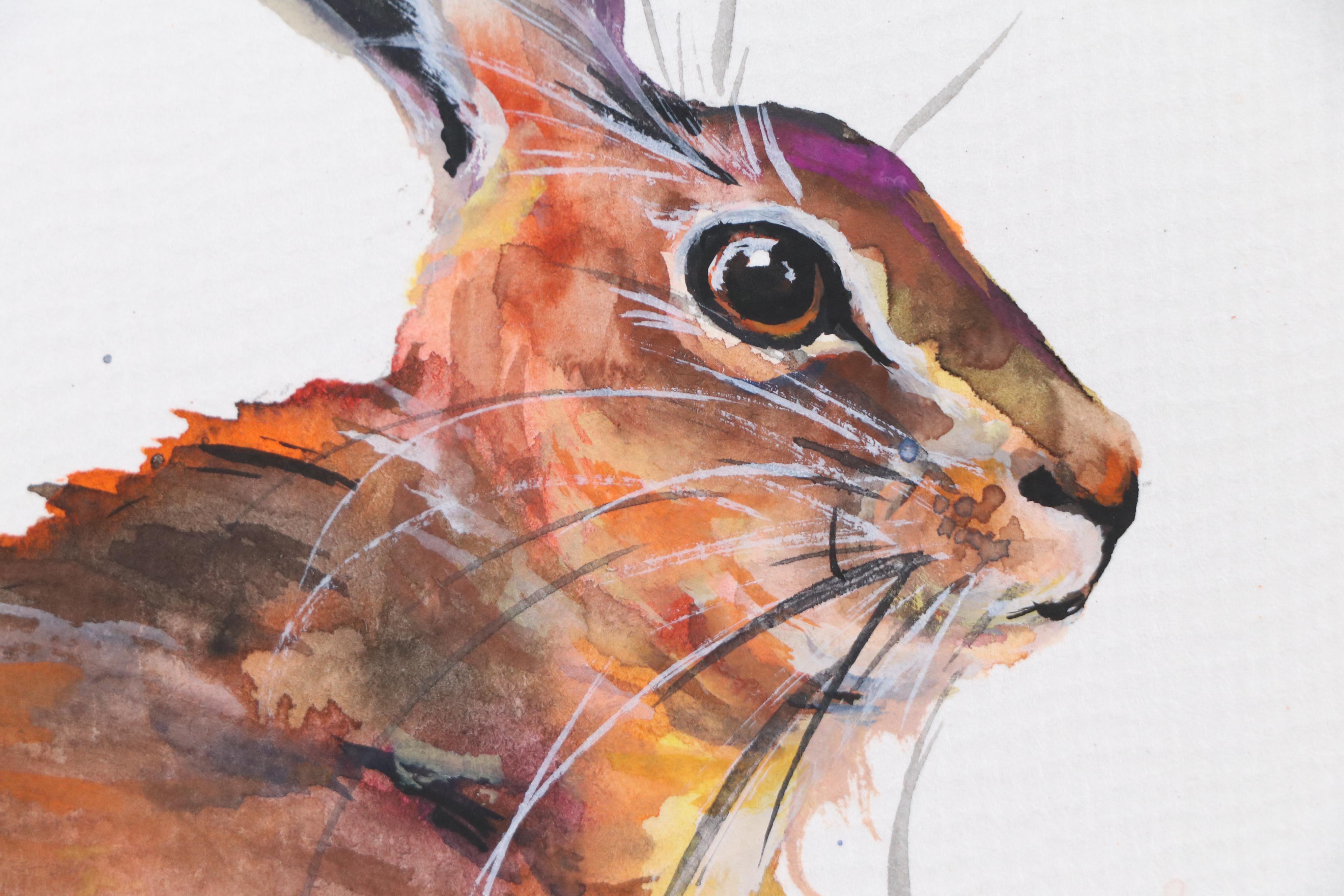 Anne Gorywine Watercolor Painting of Rabbit, 2024