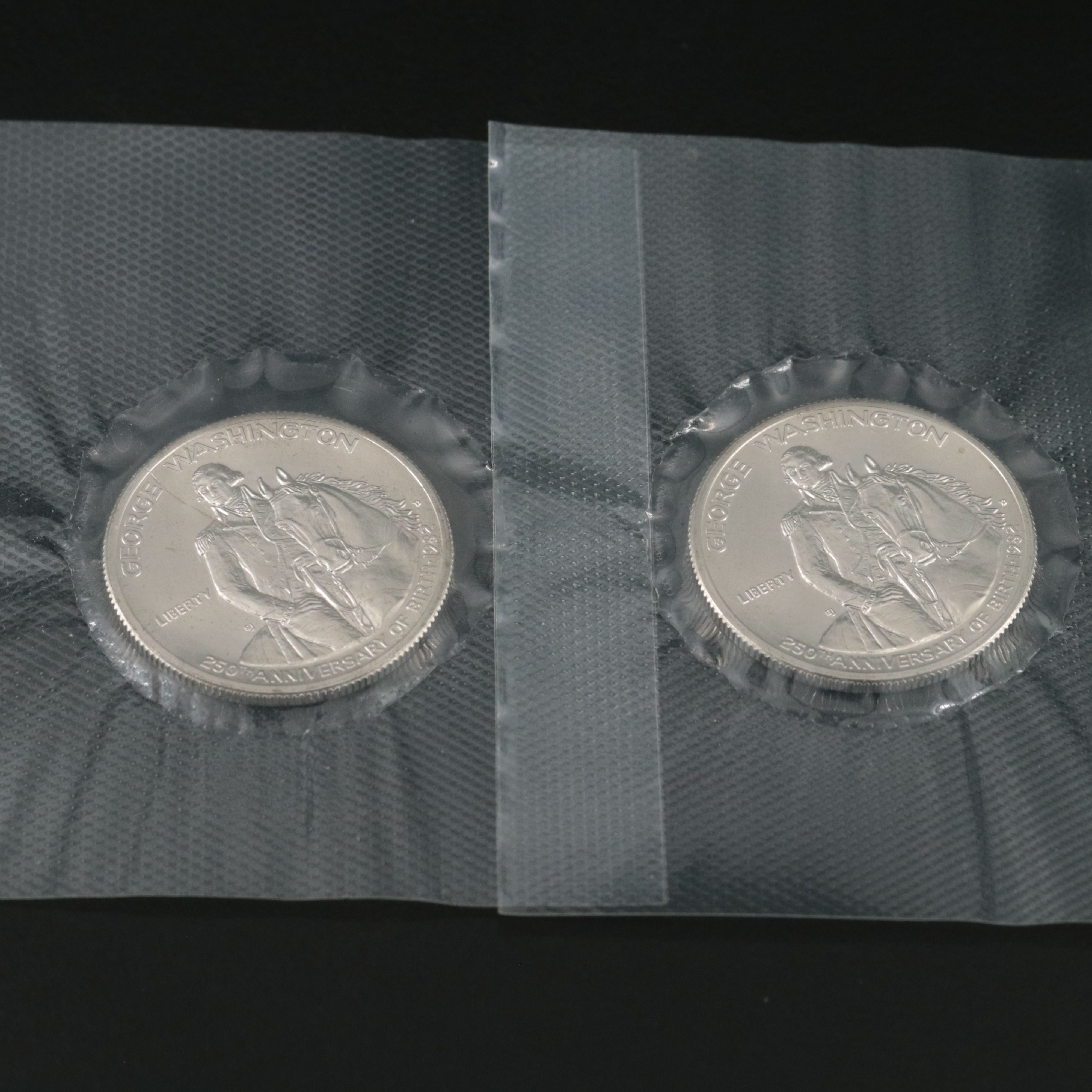 Four Uncirculated Modern Commemorative  Silver Coins