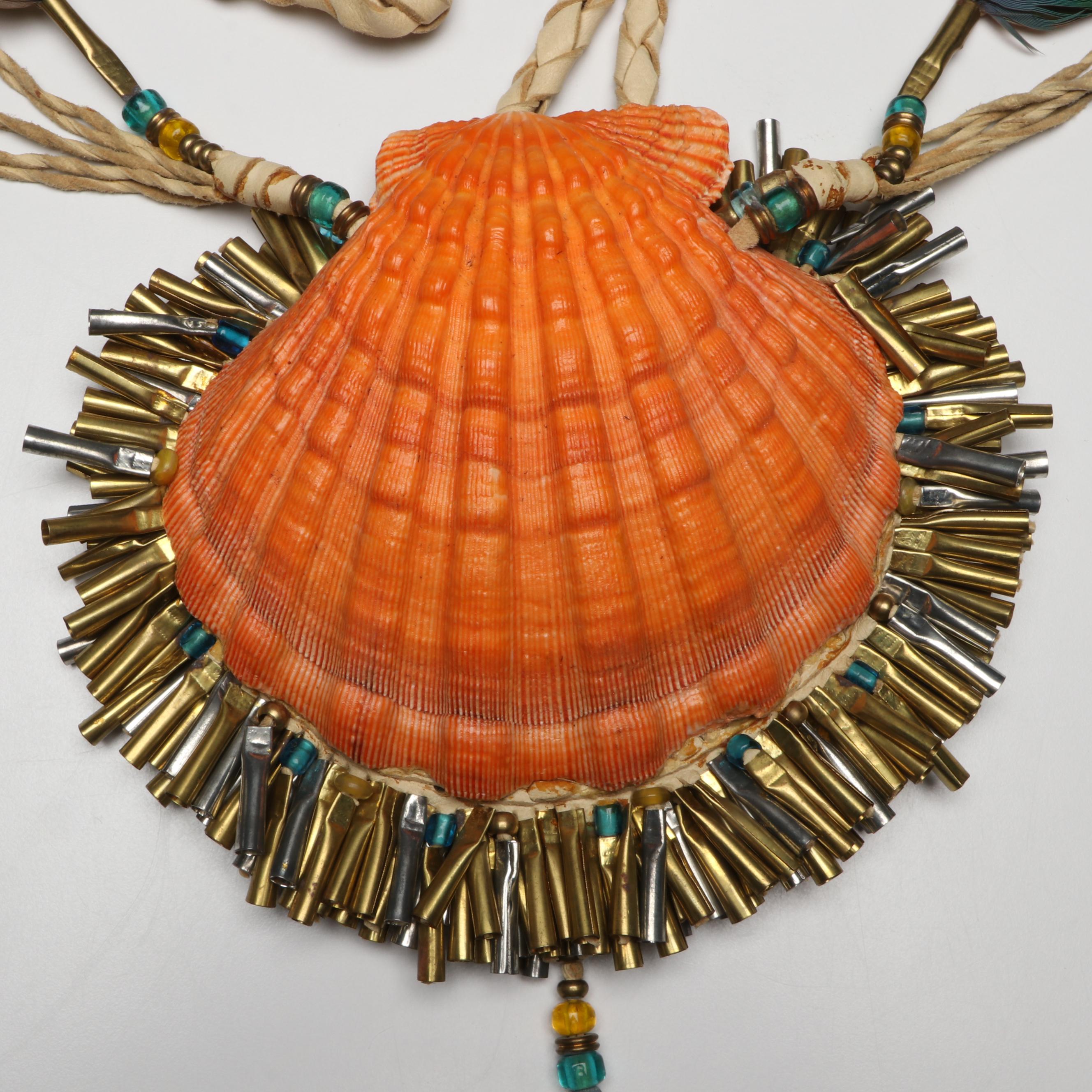 Boho Style Handcrafted Beaded Shell Handbag