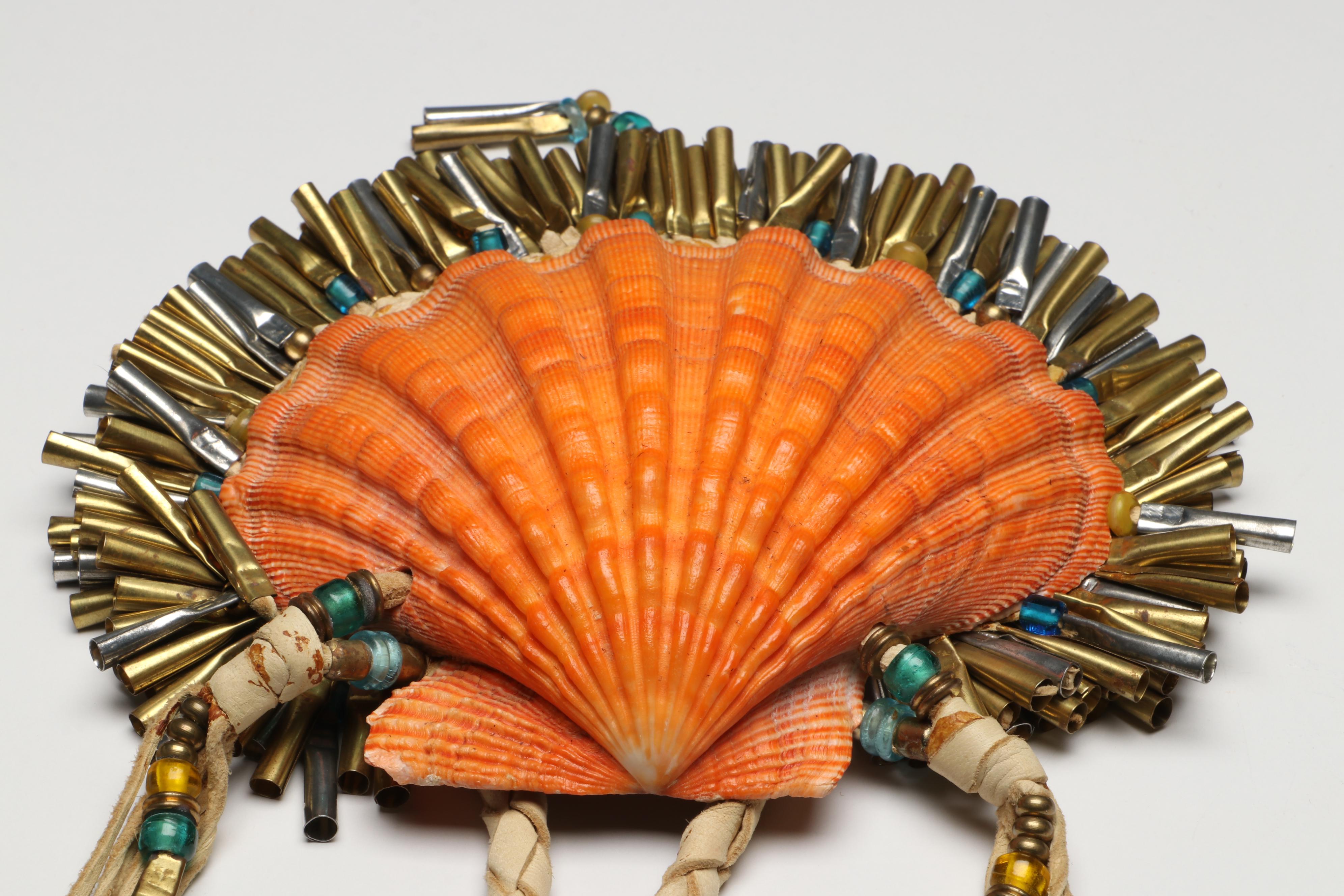 Boho Style Handcrafted Beaded Shell Handbag