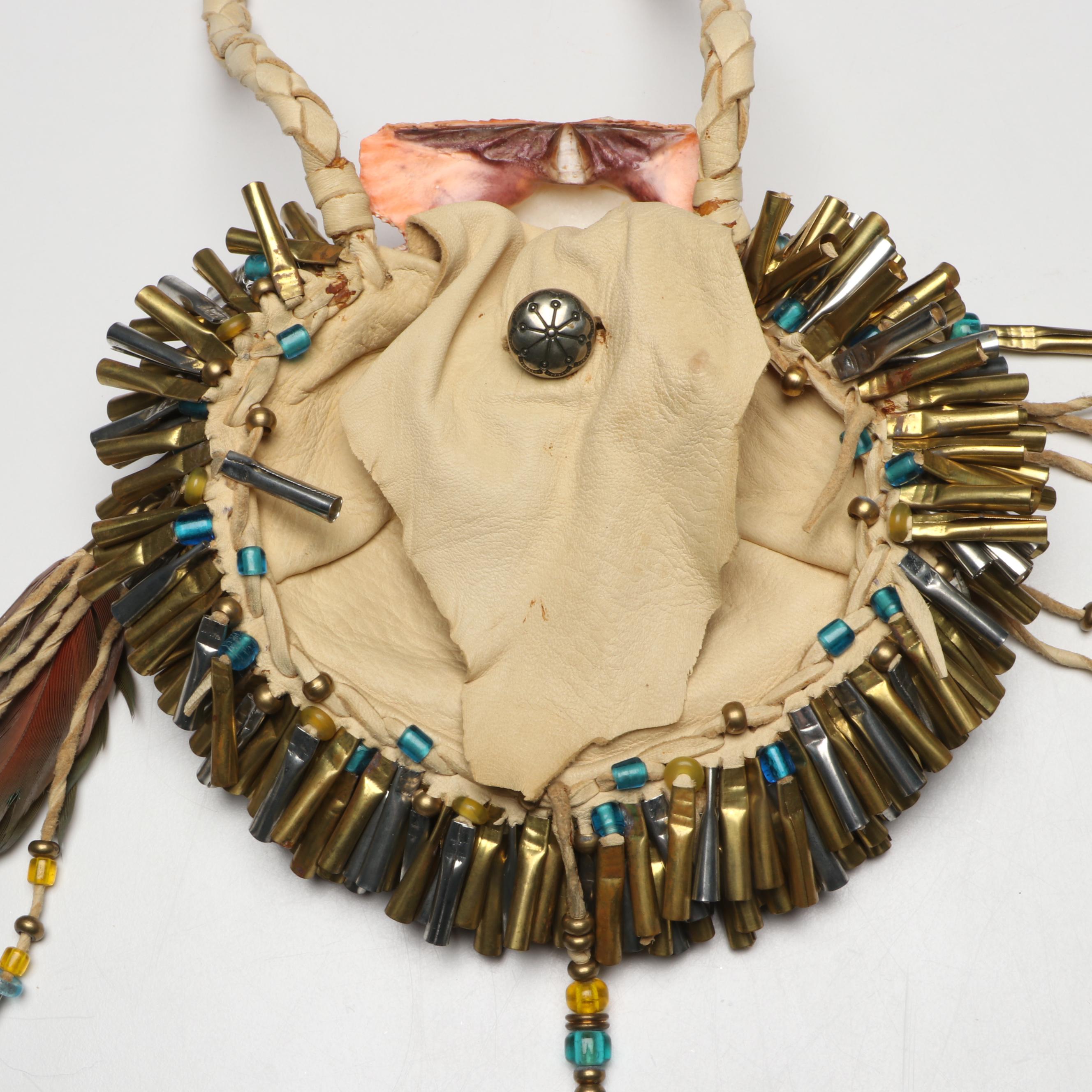 Boho Style Handcrafted Beaded Shell Handbag