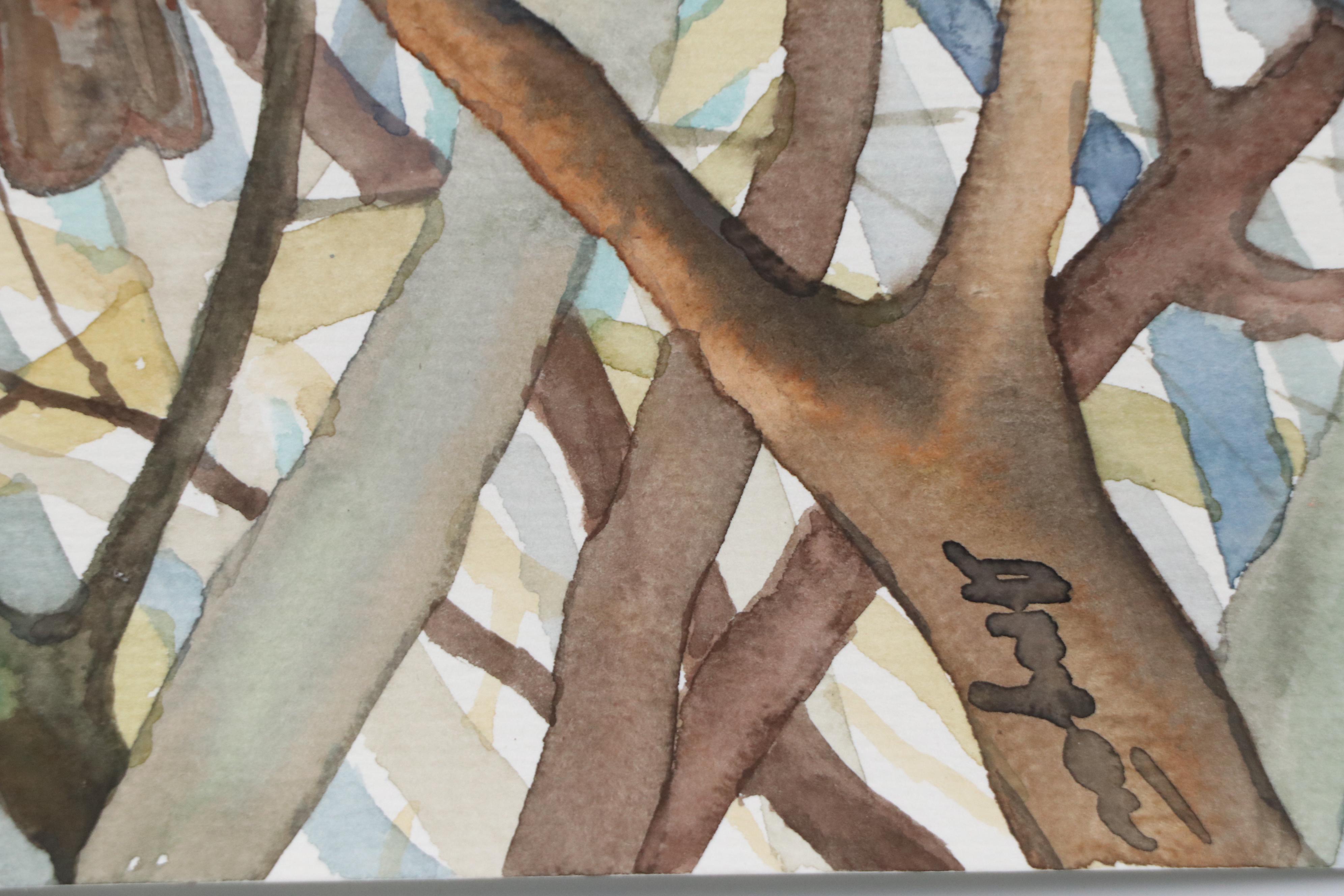 Anne Gorywine Watercolor Painting of Sparrows, 2024