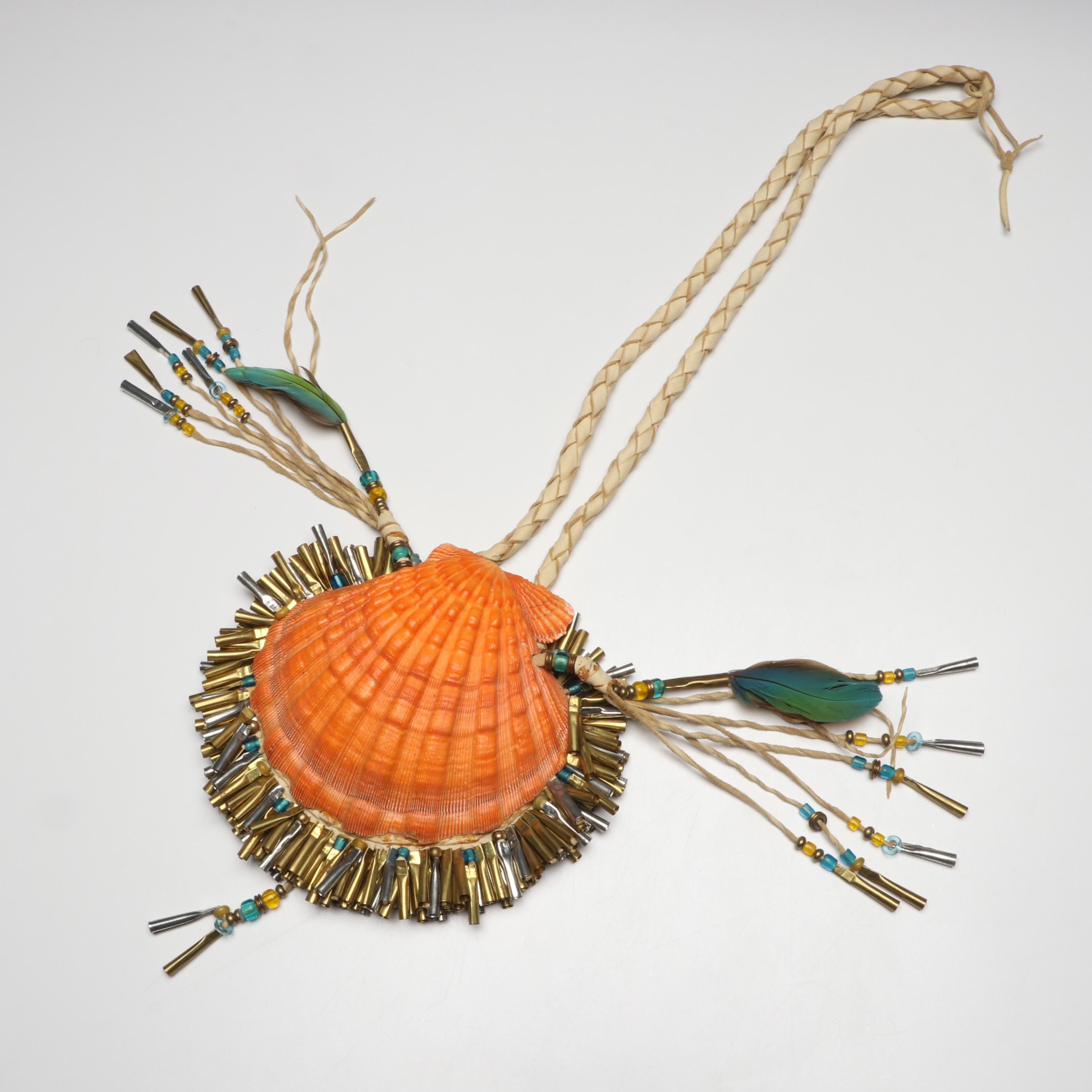 Boho Style Handcrafted Beaded Shell Handbag