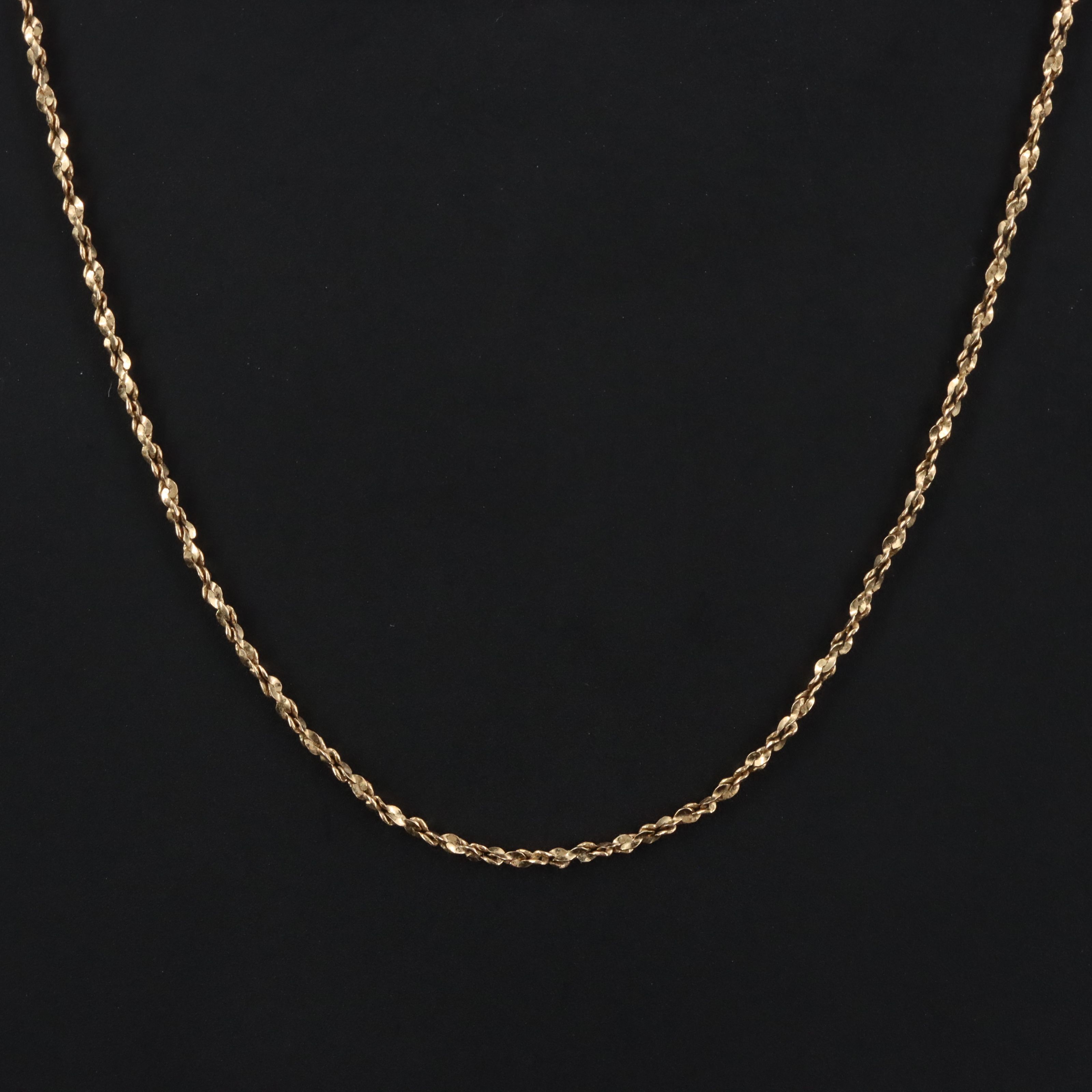 14K Twist Serpentine Chain Necklace