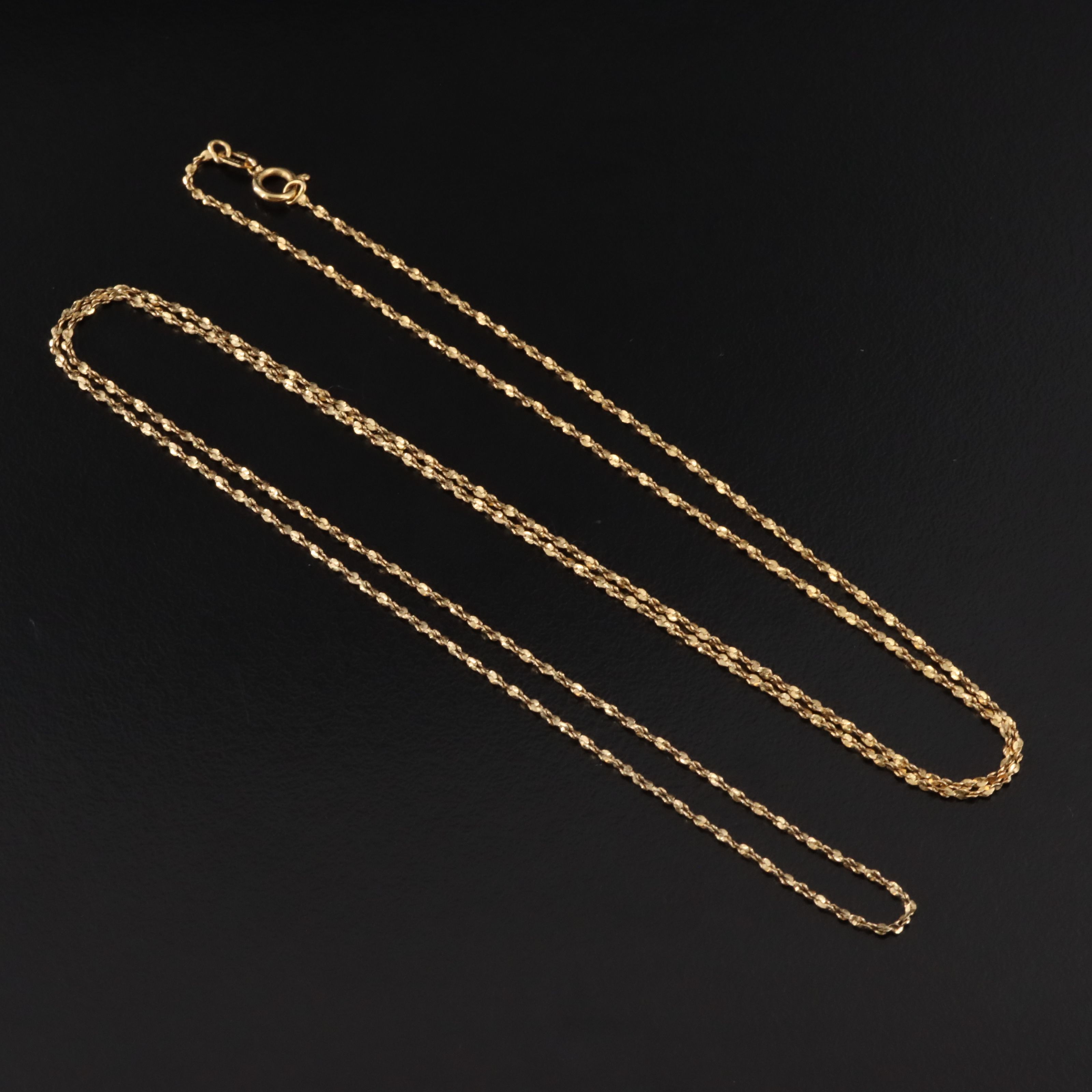 14K Twist Serpentine Chain Necklace