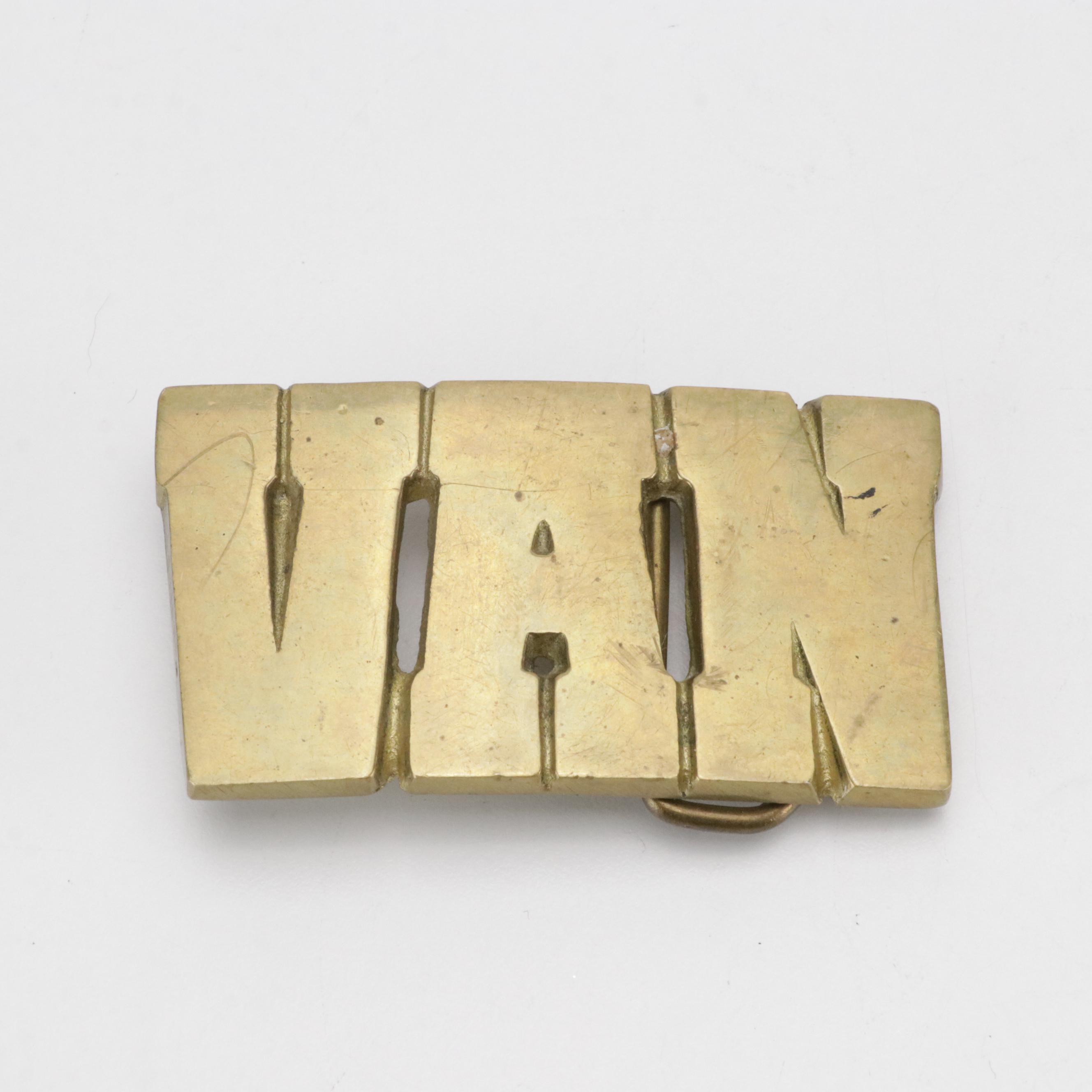 Brass "VAN", Limited Edition "Always Out Front" and Other Belt Buckles