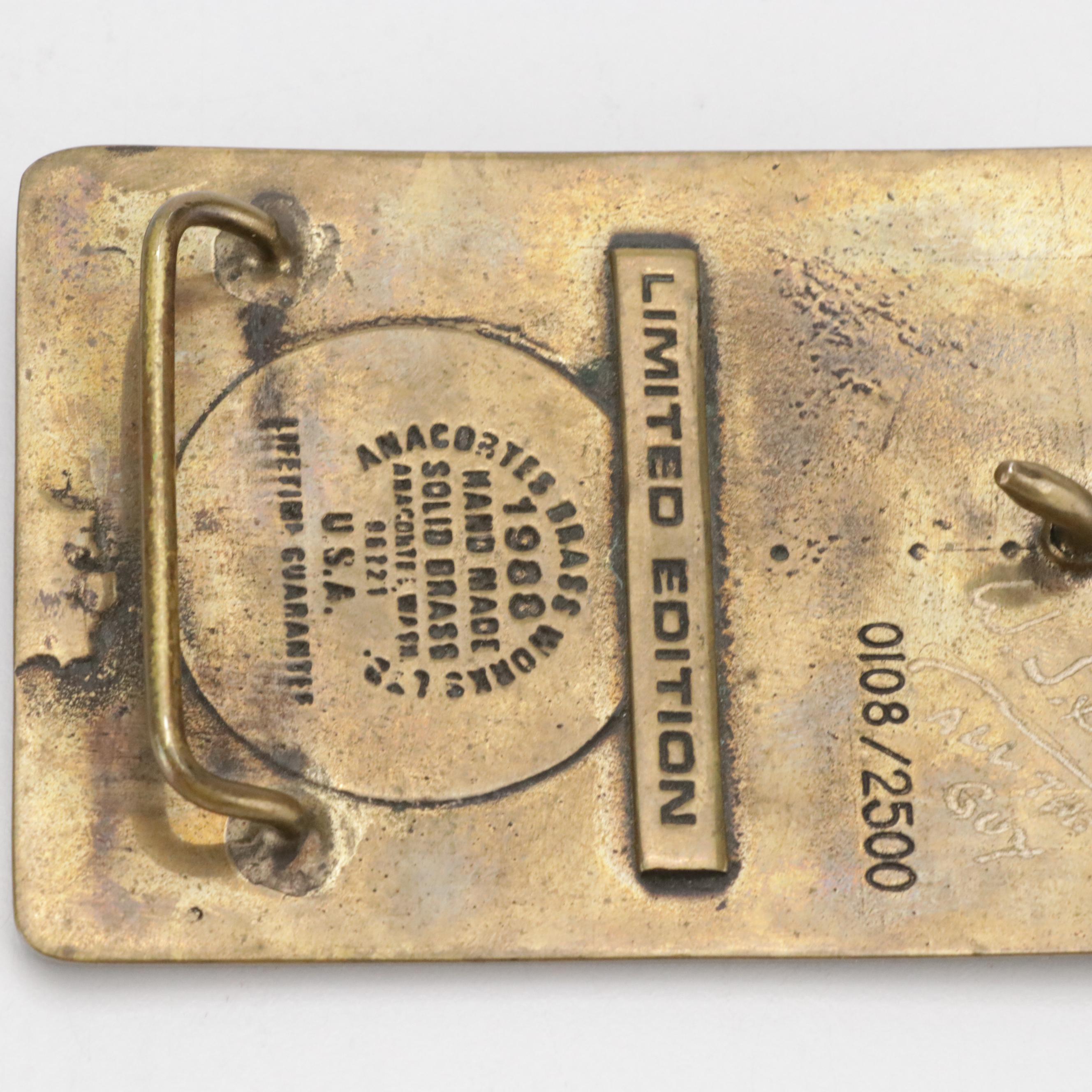 Brass "VAN", Limited Edition "Always Out Front" and Other Belt Buckles