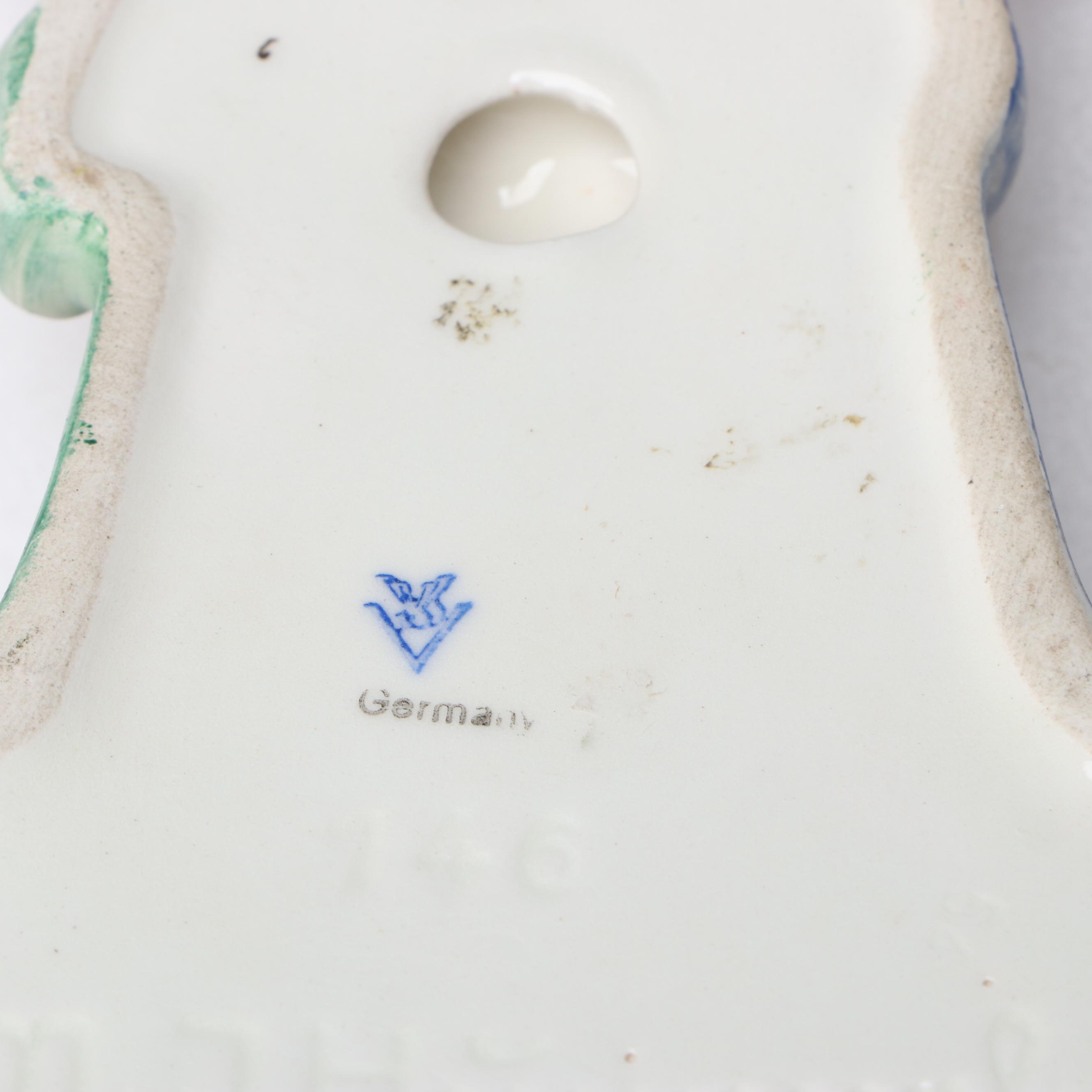 Goebel Hummel Holy Water Font with Martha Budich Apple Vendor Figurine