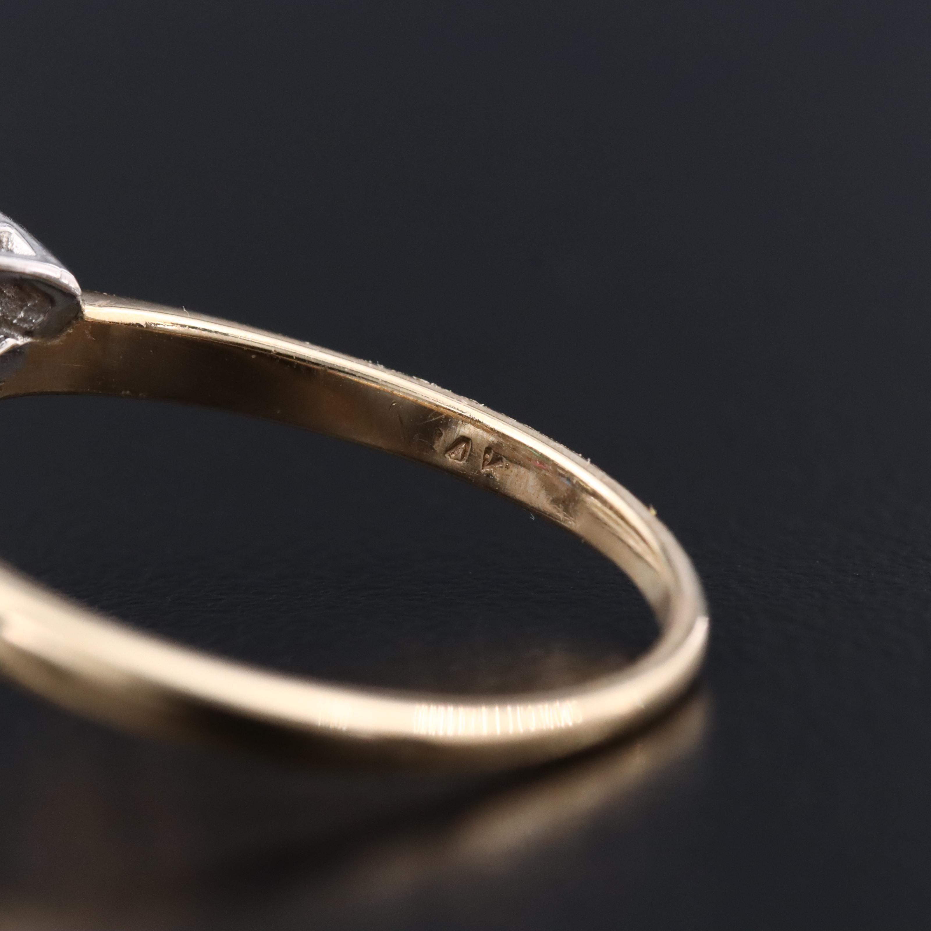 14K 0.33 CTW Diamond and Multicolored Gemstone Eastern Star Ring