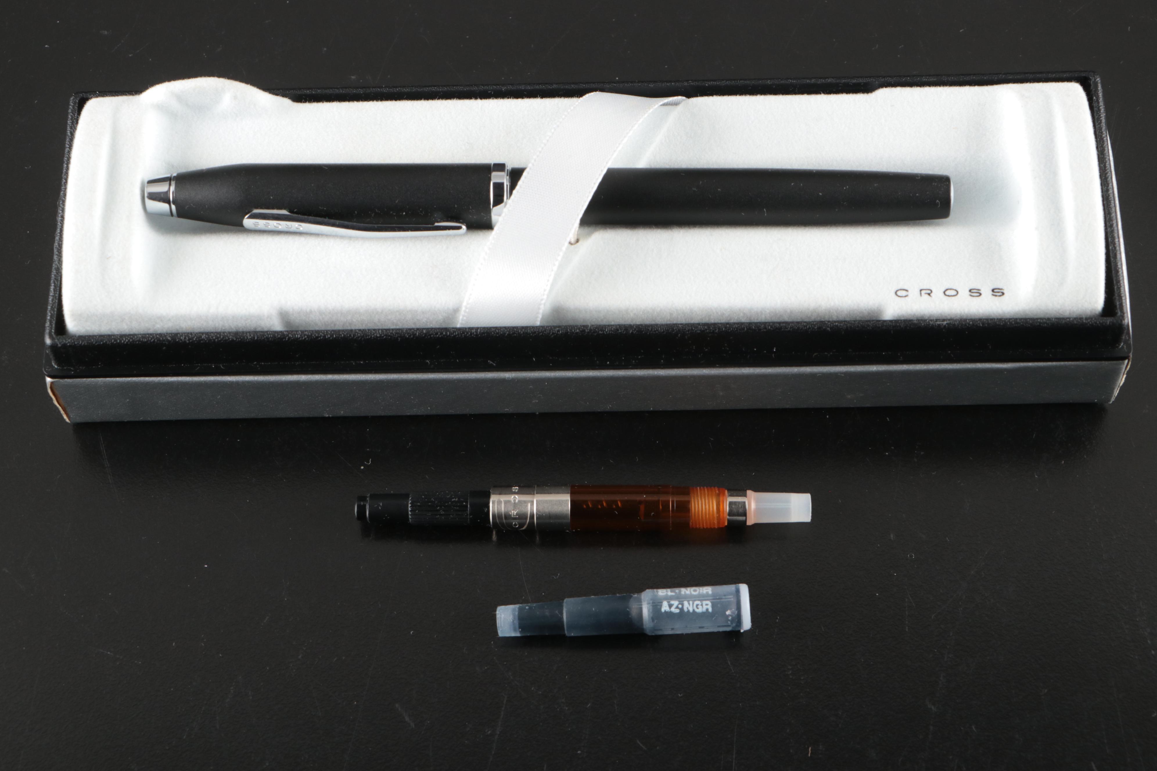 Waterman Fountain Pen Writing Set, Cross Fountain Pen, Ink Refills