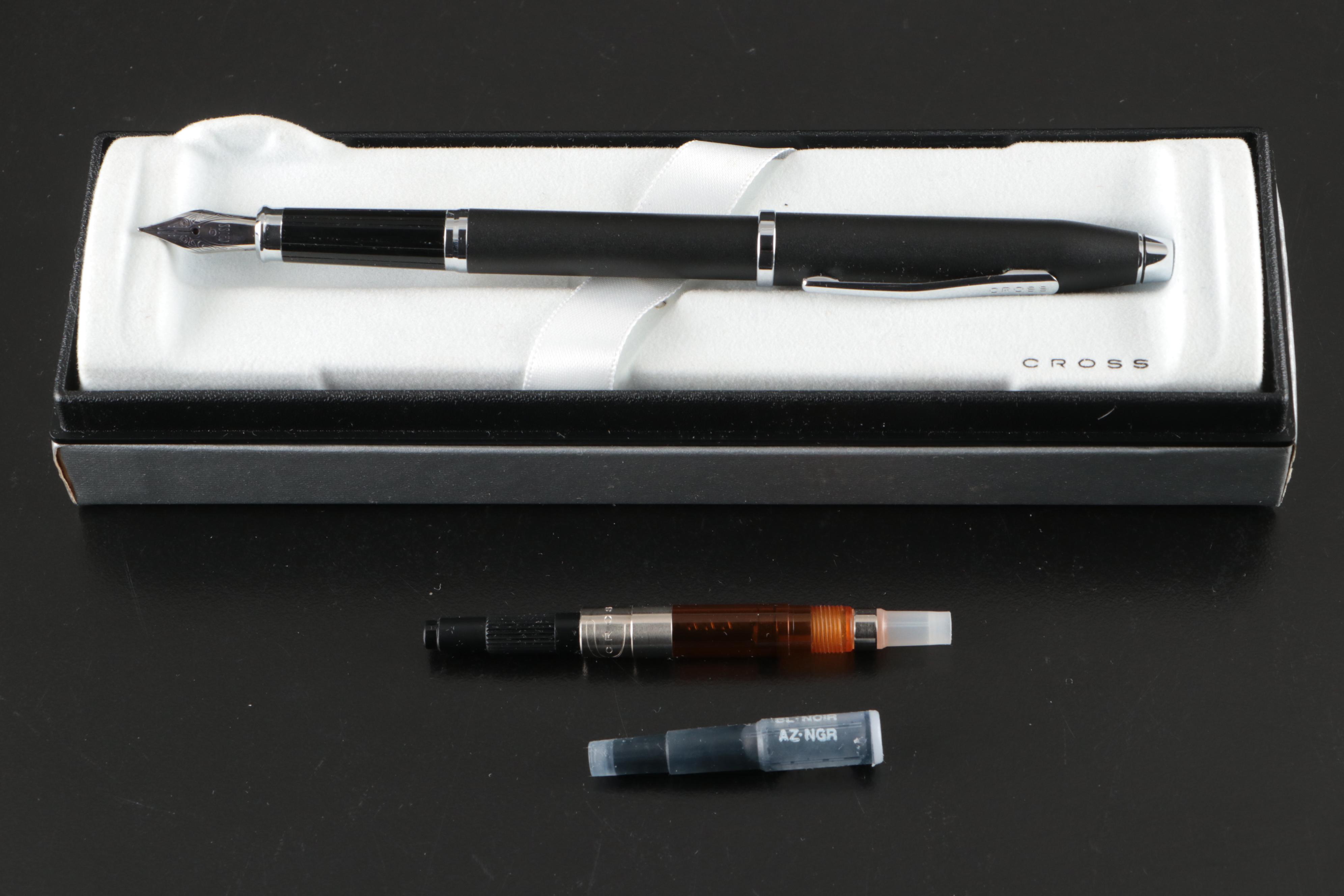 Waterman Fountain Pen Writing Set, Cross Fountain Pen, Ink Refills