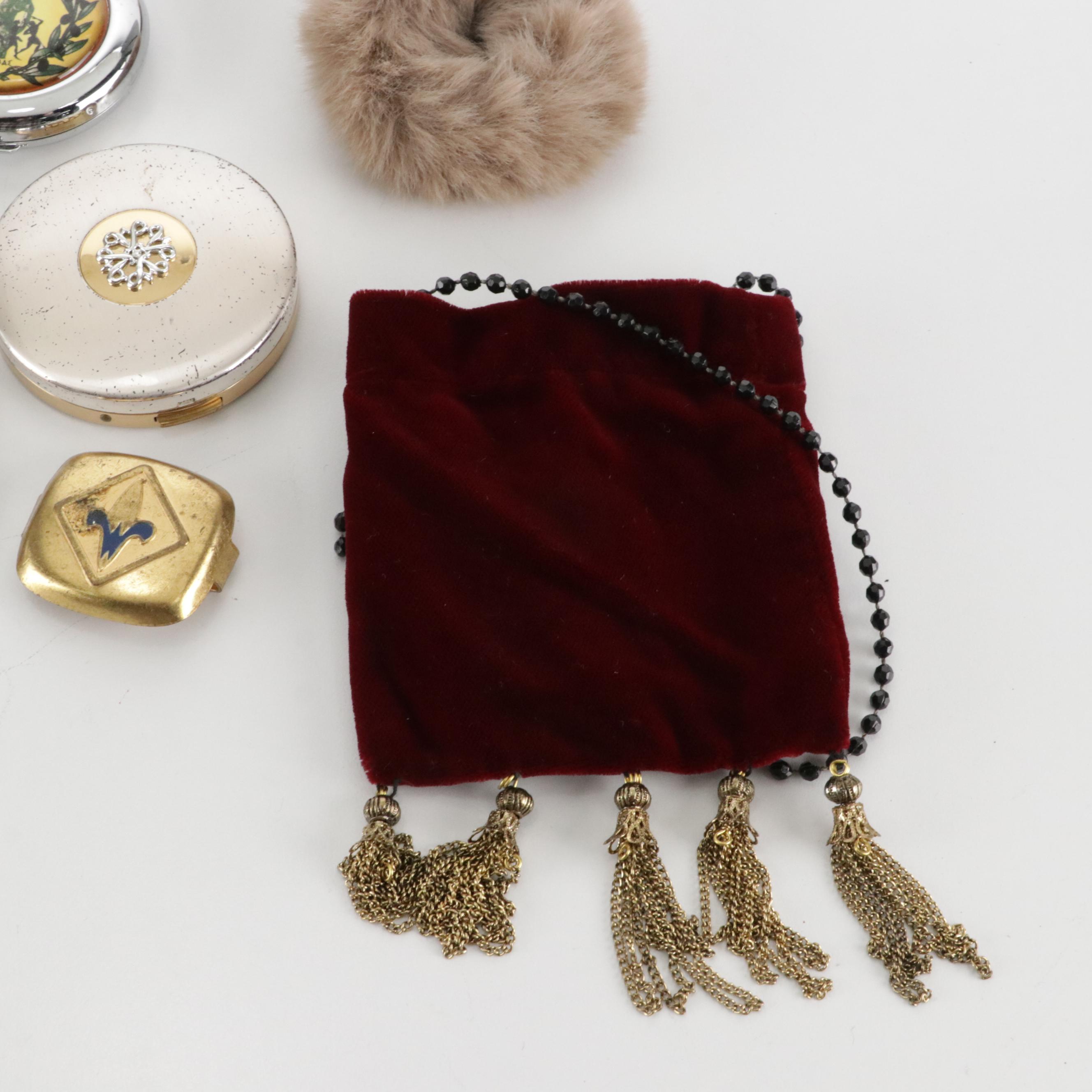 Stratton and Other Mirror Compacts, Hand Mirror, Perfume Bottle, Key Rings, More