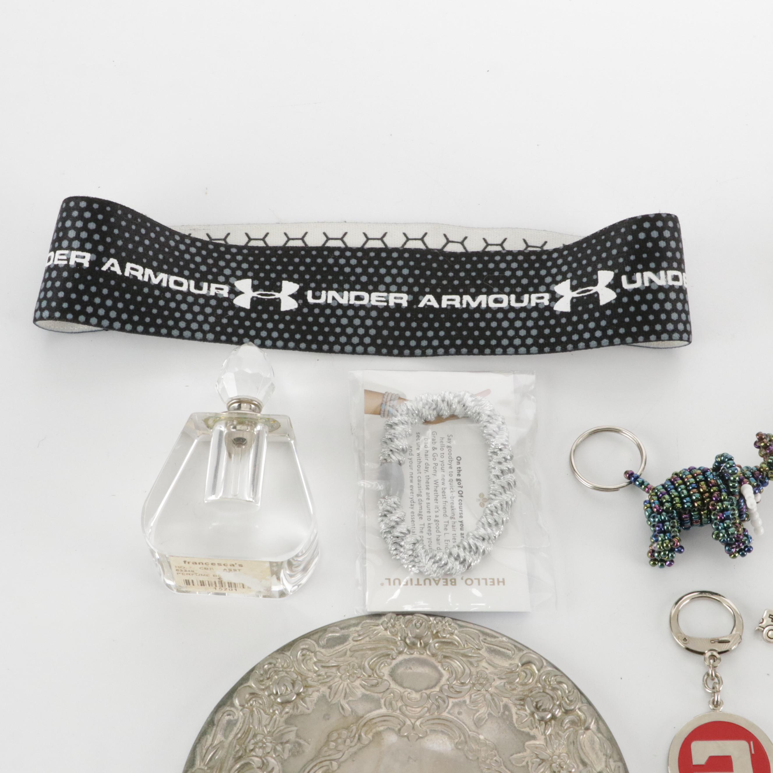 Stratton and Other Mirror Compacts, Hand Mirror, Perfume Bottle, Key Rings, More