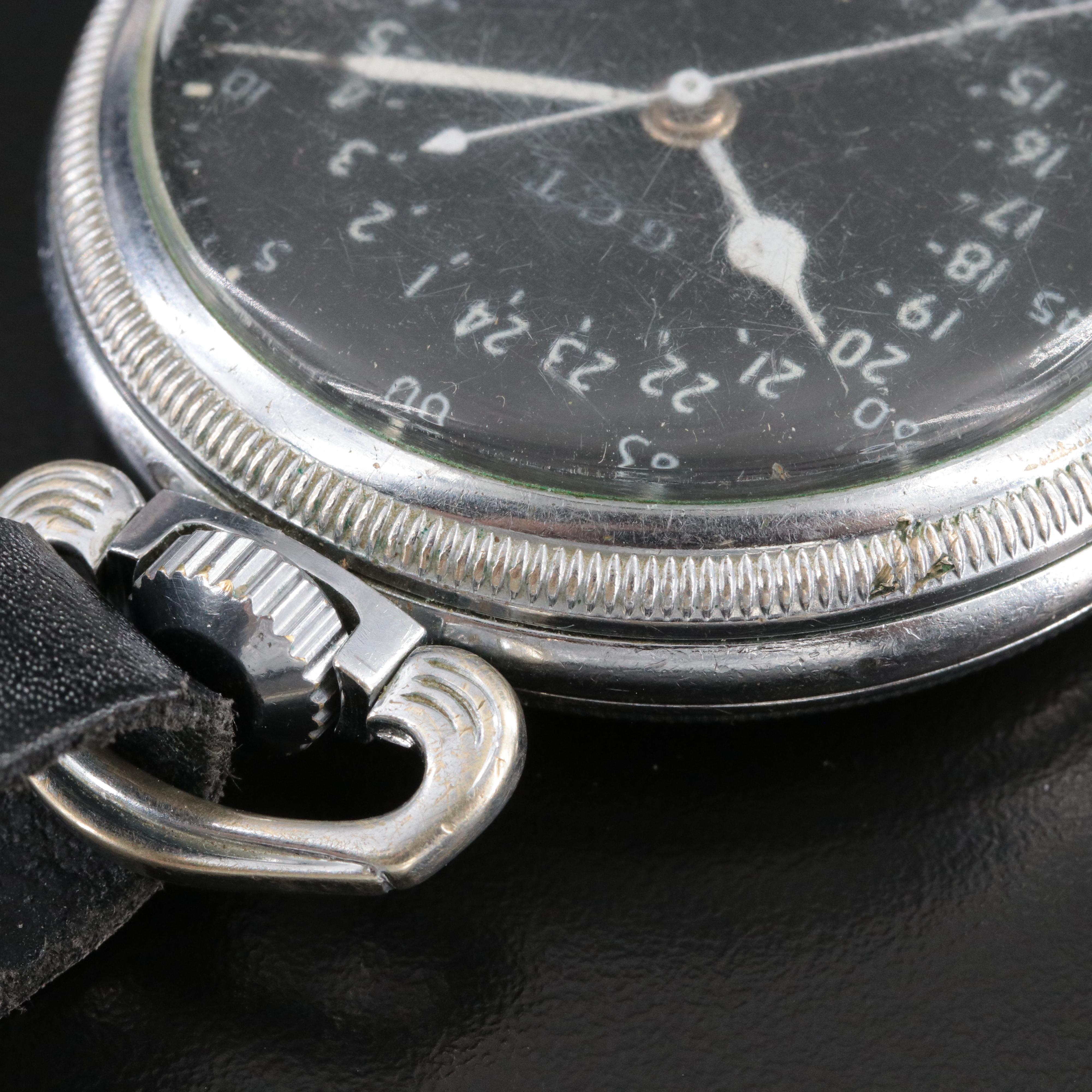 1950 Hamilton GCT 4992B AN57401 Military 24 Hour Pocket Watch