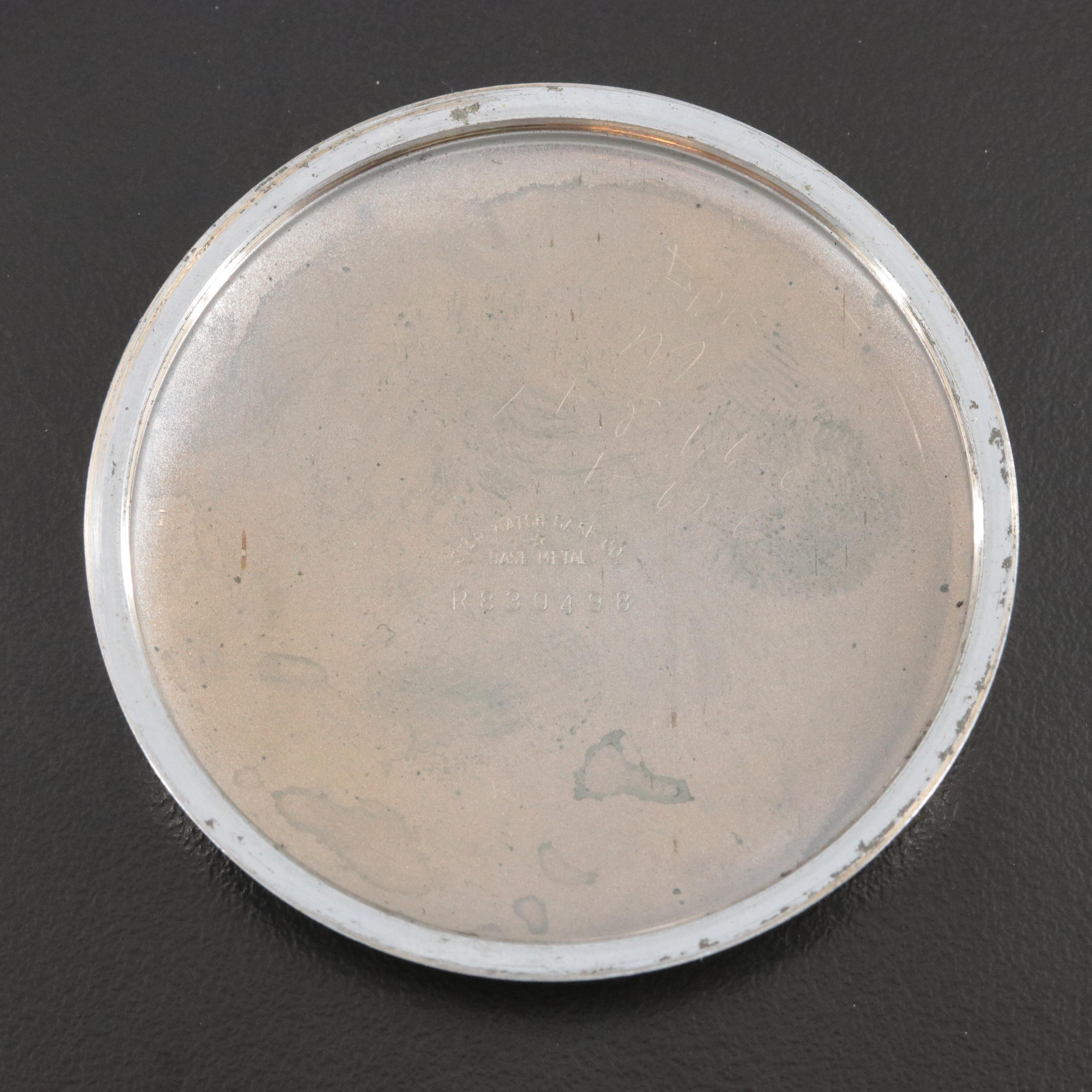 1950 Hamilton GCT 4992B AN57401 Military 24 Hour Pocket Watch