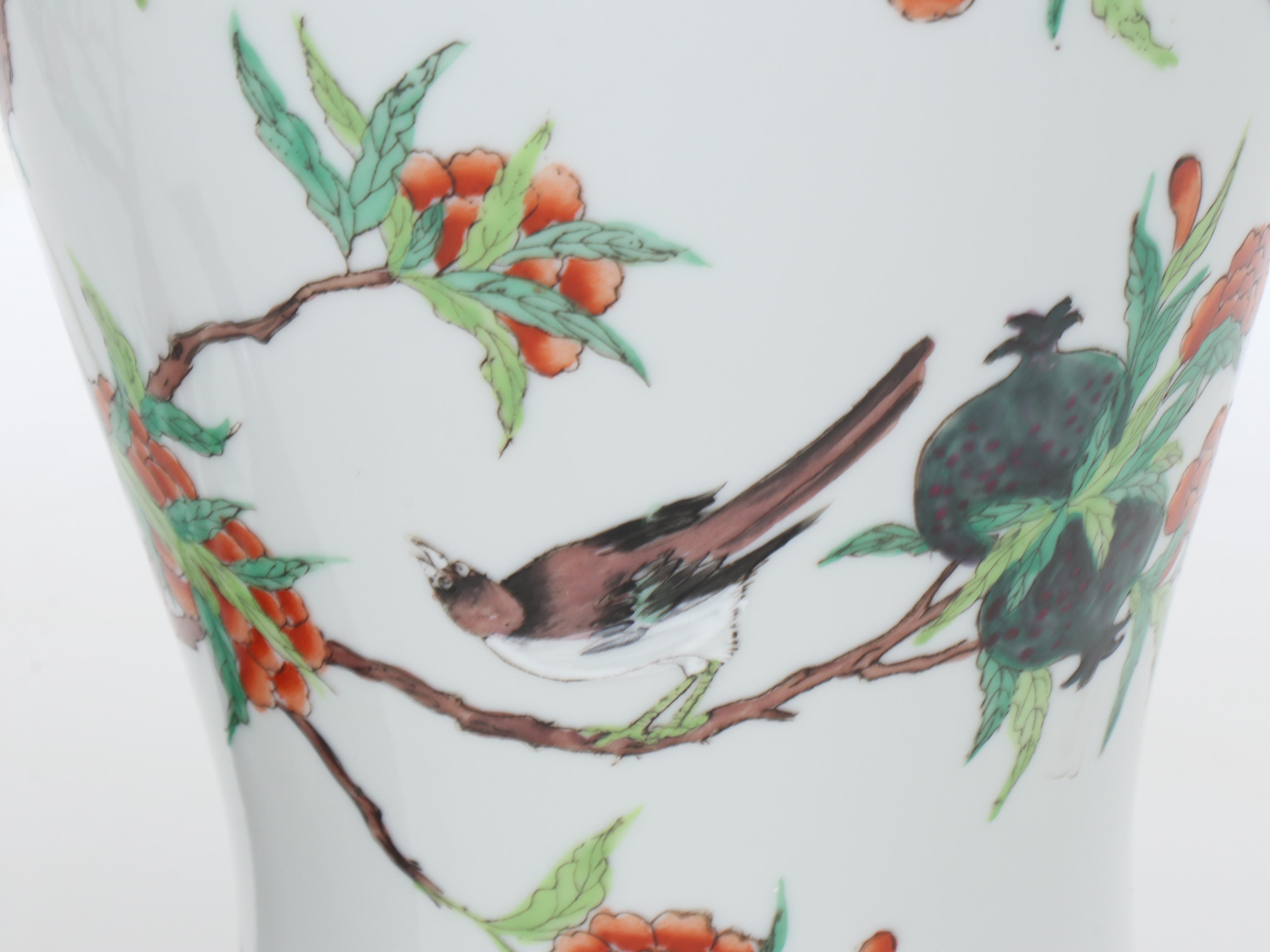 Safran & Glucksman Chinese Porcelain Vase Table Lamps, Late 20th C.