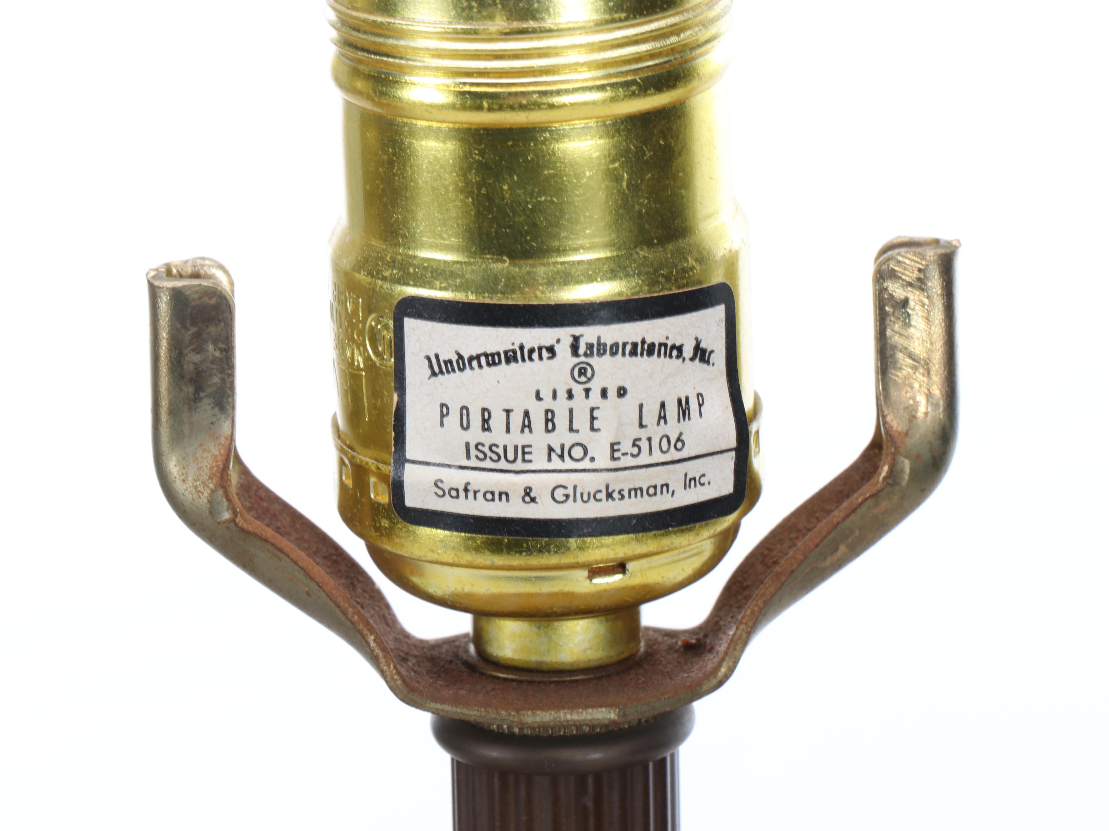 Safran & Glucksman Chinese Porcelain Vase Table Lamps, Late 20th C.