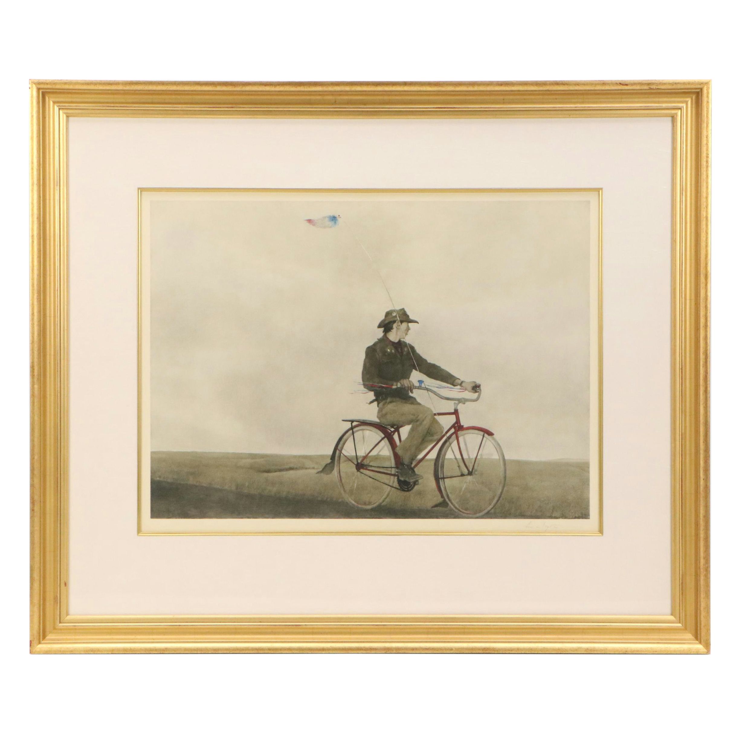 Andrew Wyeth Collotype "Young America"