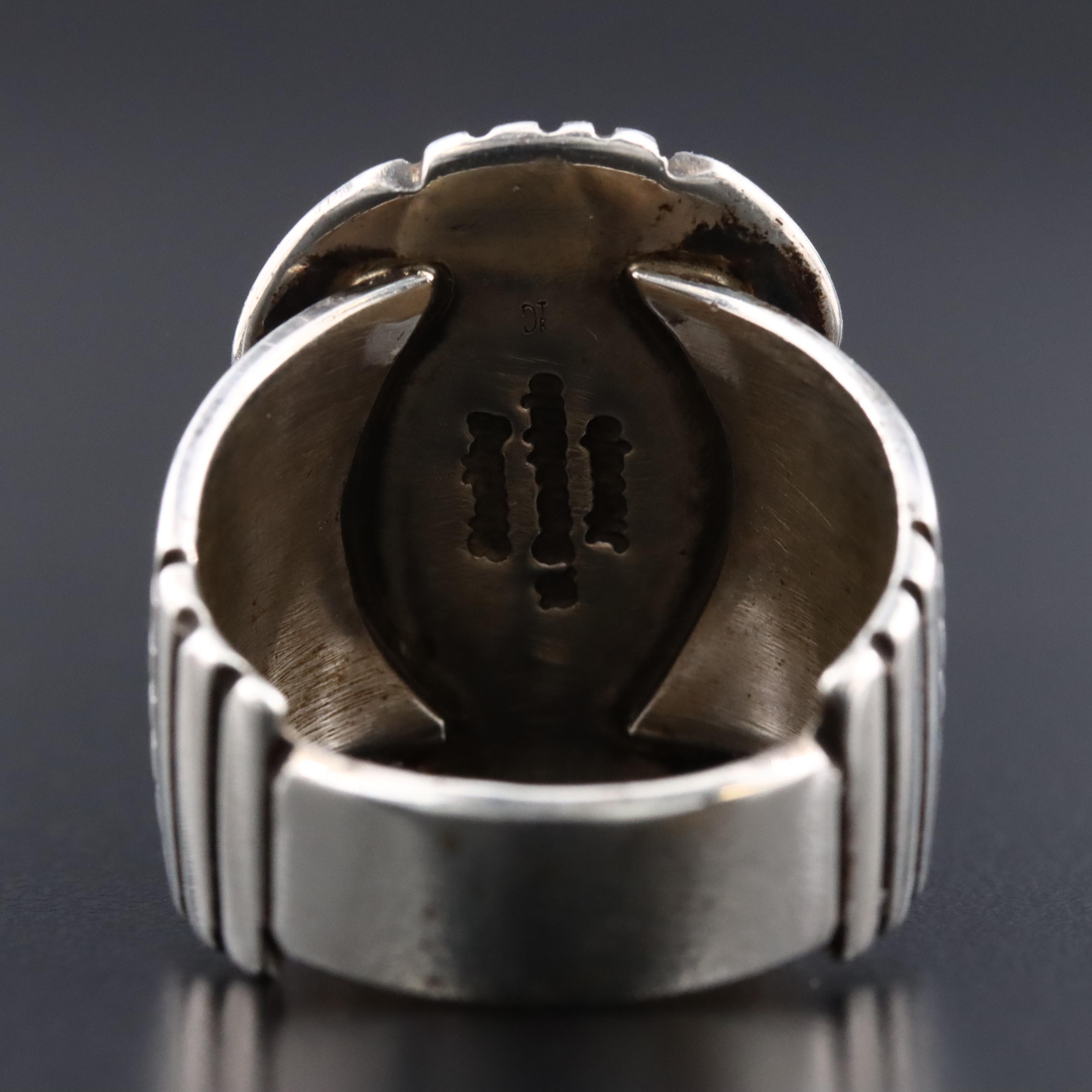 Will Denetdale Navajo Diné Sterling Turquoise Ring