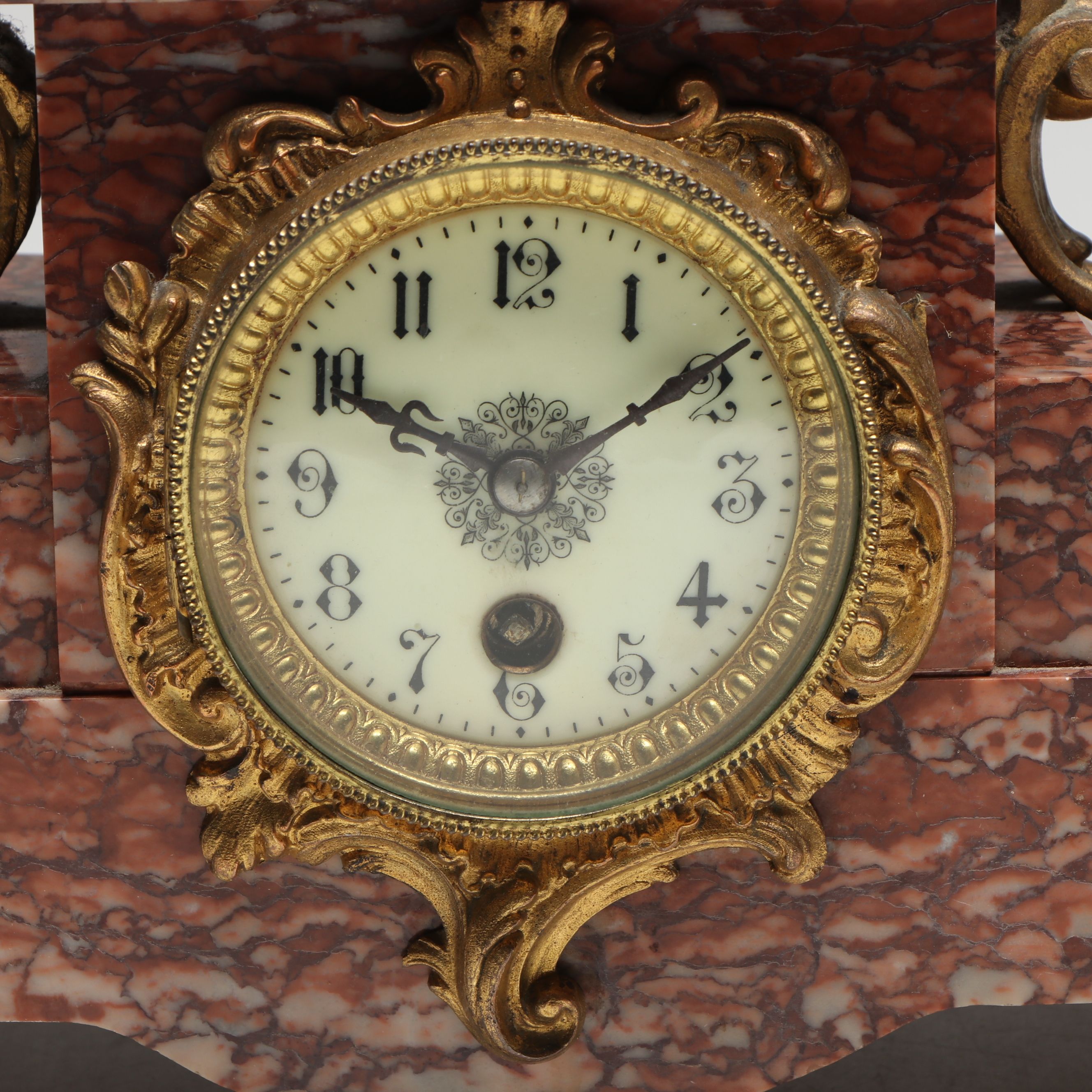 French Onyx and Bronzed Metal "Le Reveil Des Oiseaux" After Bruchon Clock